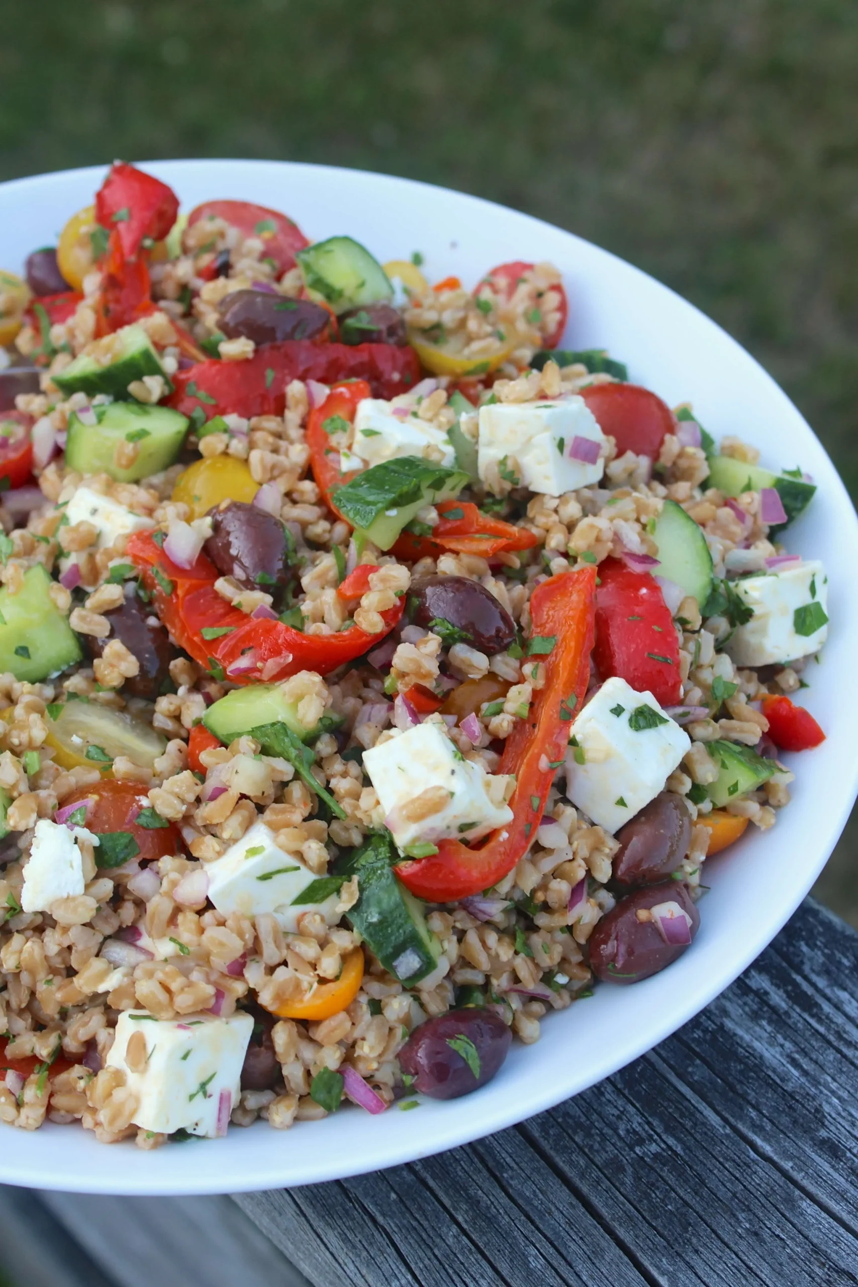 Greek Salad with Grains