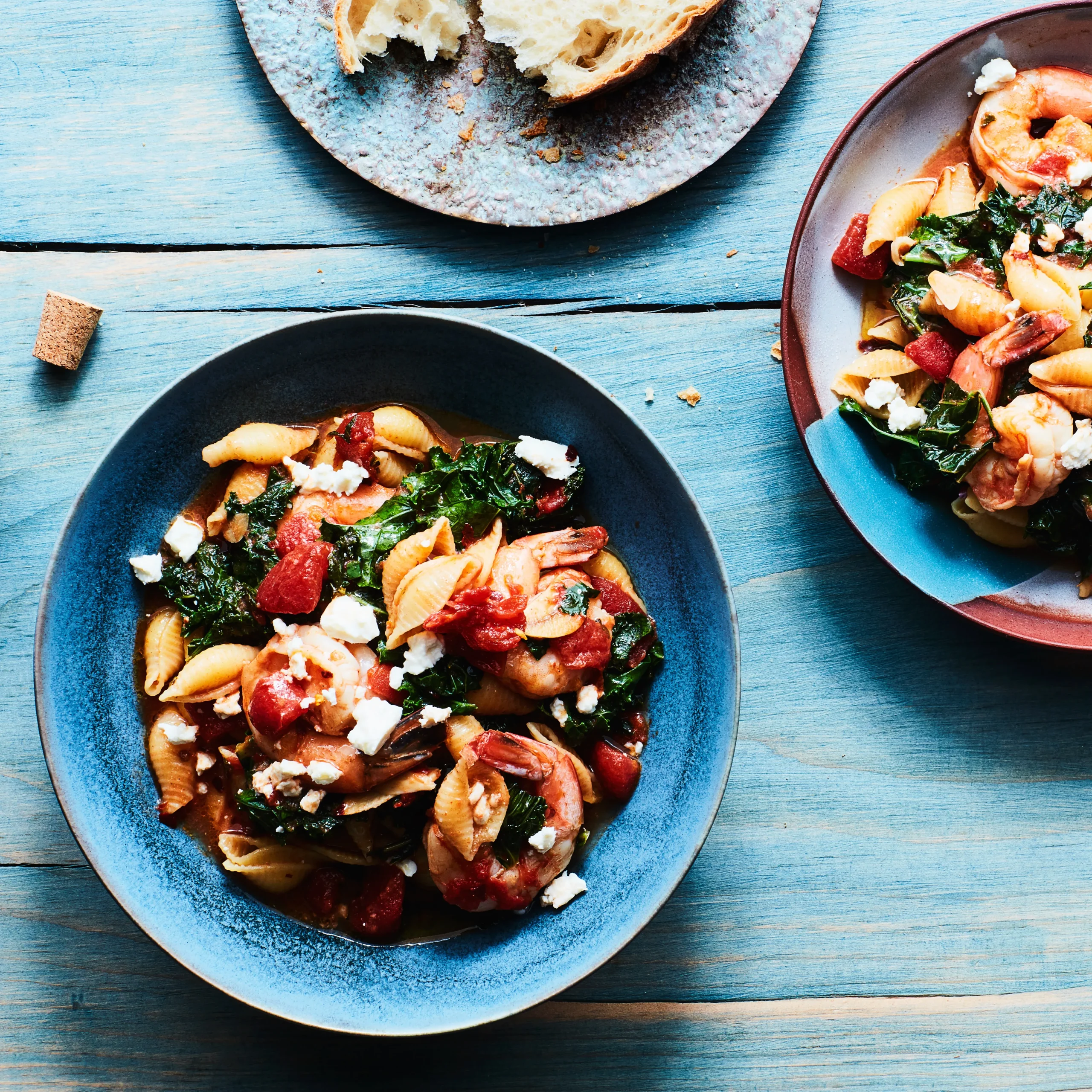 Greek Style Pasta with Shrimp
