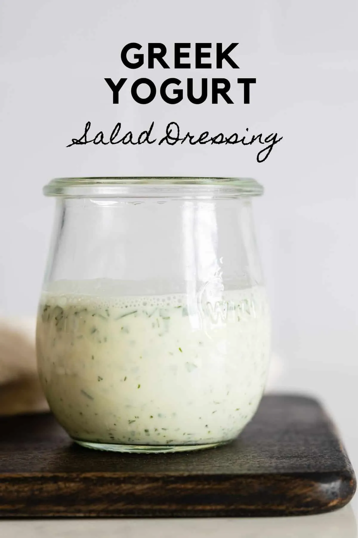 Greek Yogurt Herb Dressing
