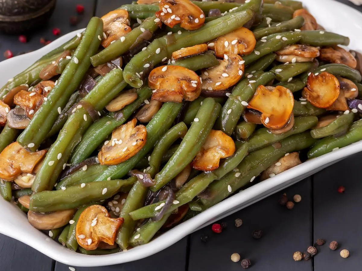 Green Bean Mushroom Stir Fry