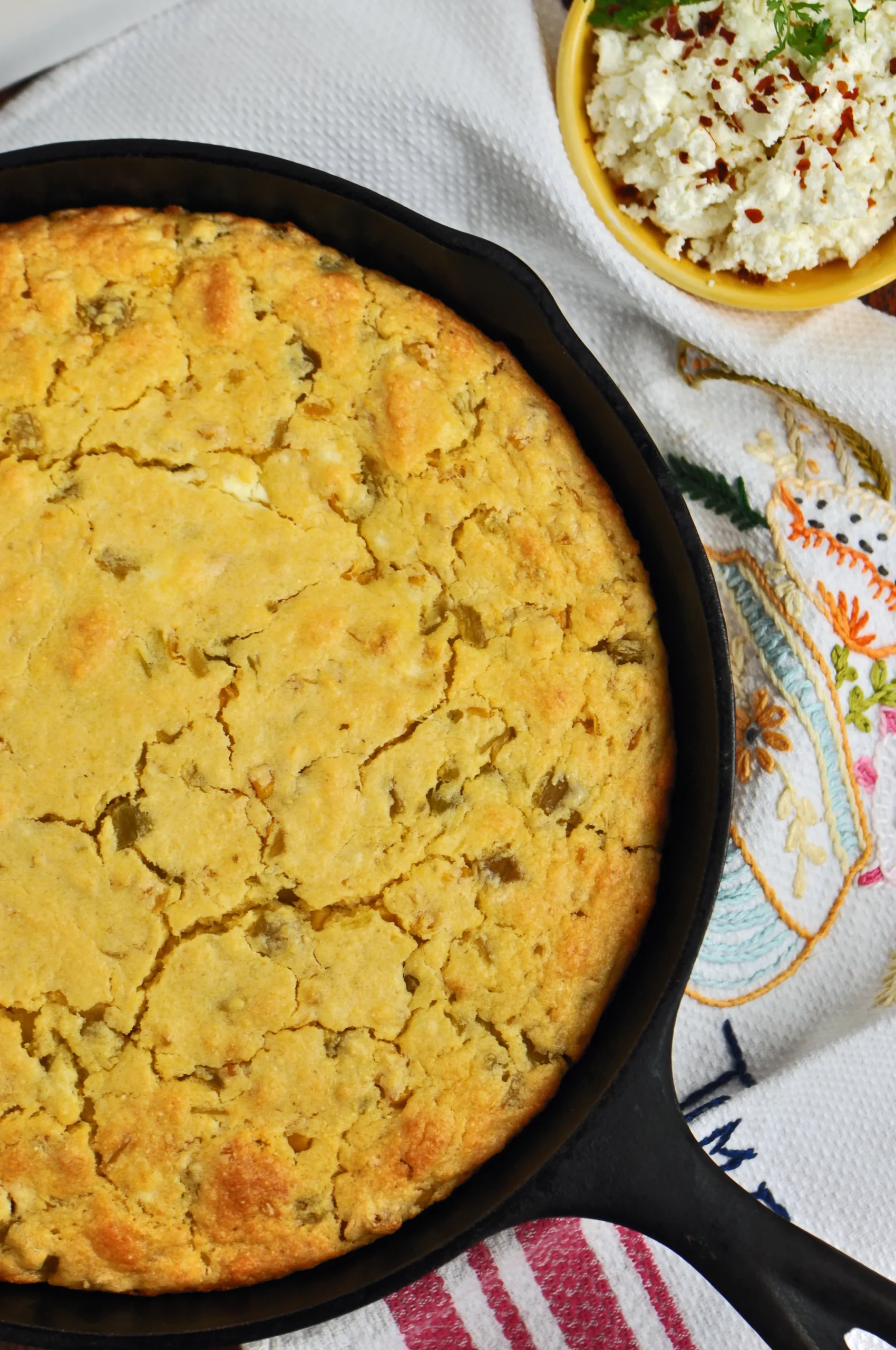 Green Chile Cheese Cornbread