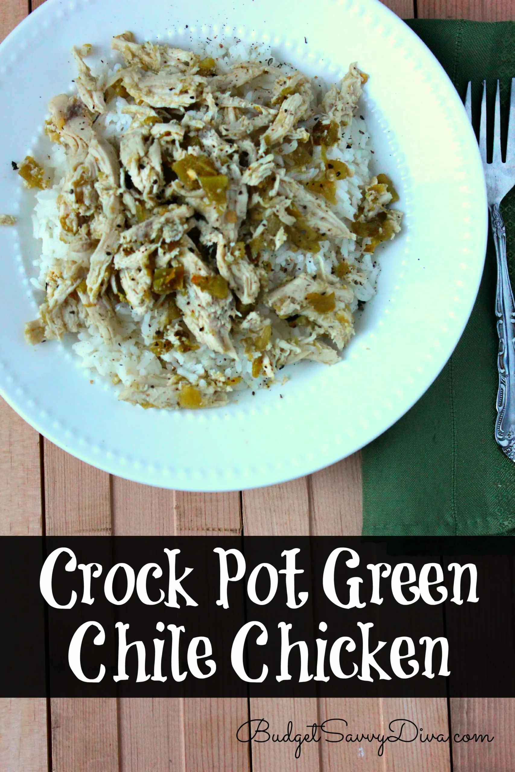 Green Chile Chicken in Crockpot