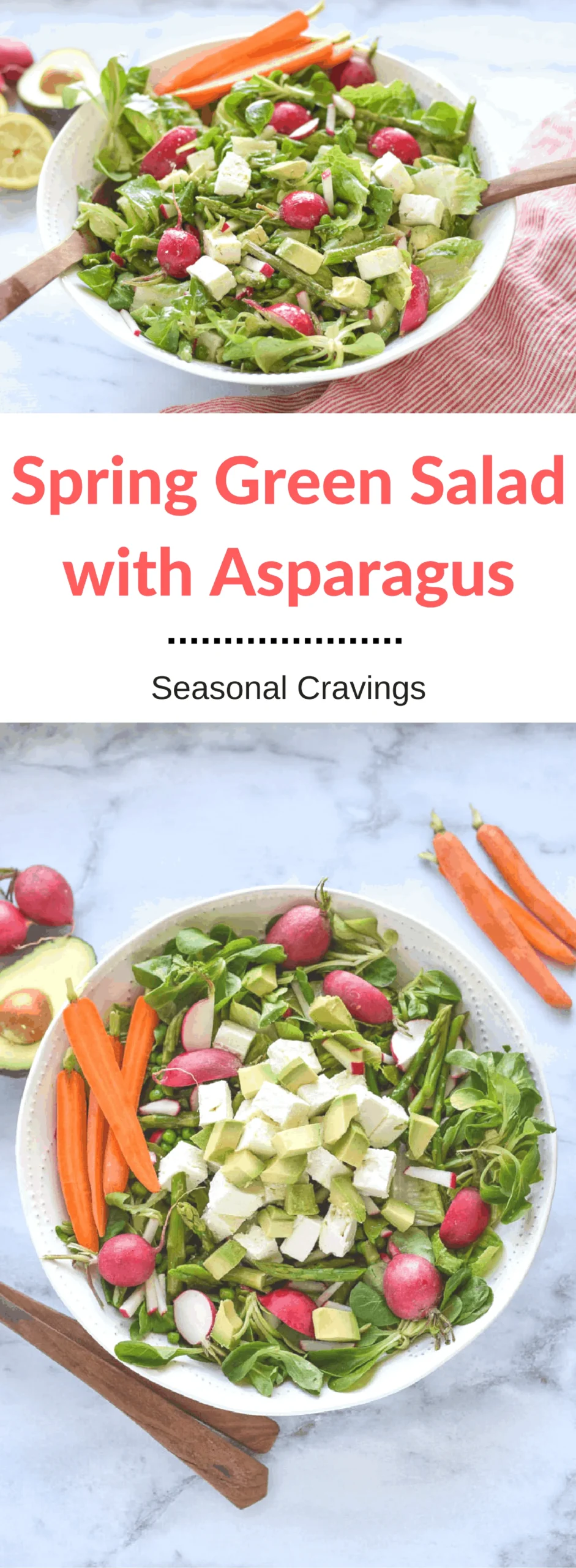 Green Salad with Asparagus and Lemon Vinaigrette