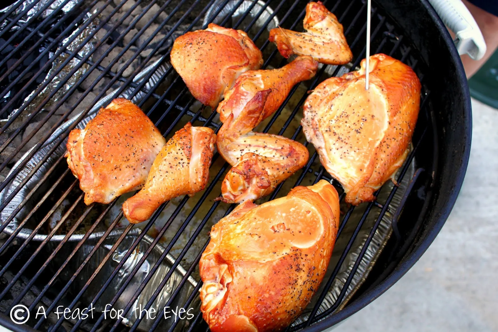 Grill Smoked Cut Up Chicken