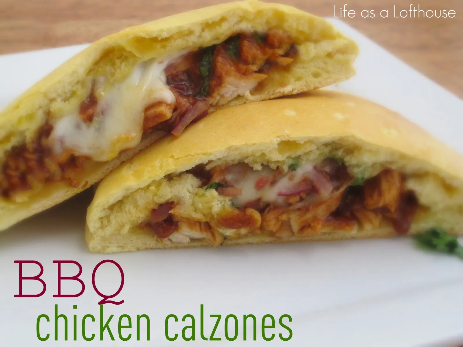 Grilled BBQ Chicken Calzones