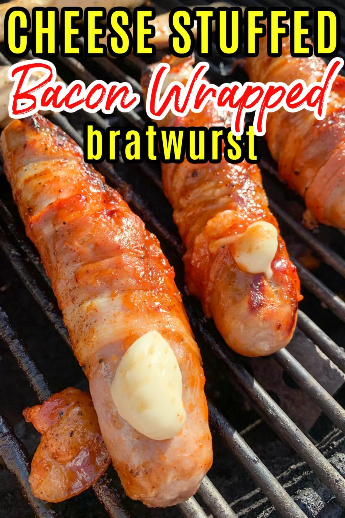 Grilled Bacon Wrapped Bratwurst