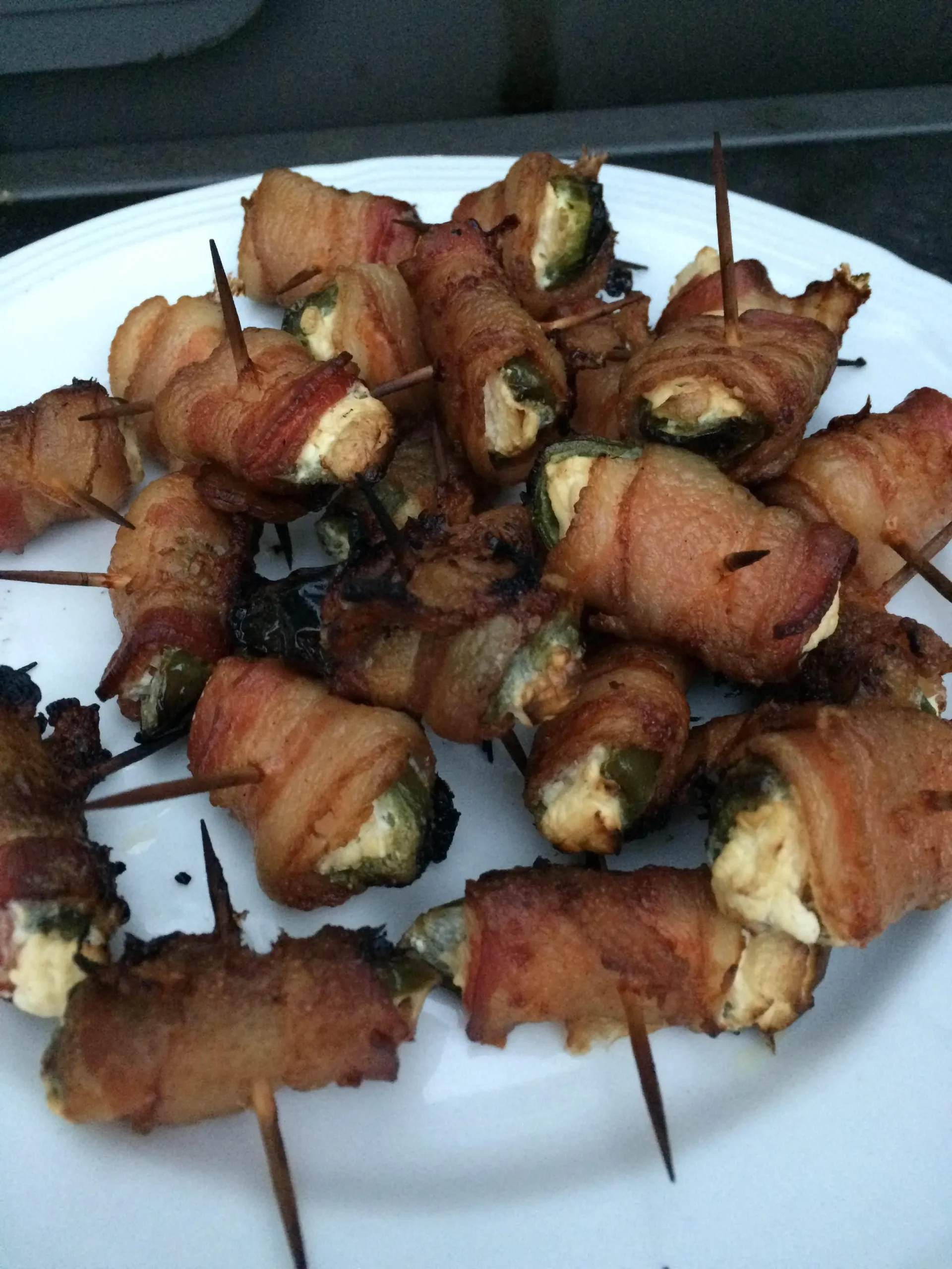 Grilled Bacon Wrapped Poppers
