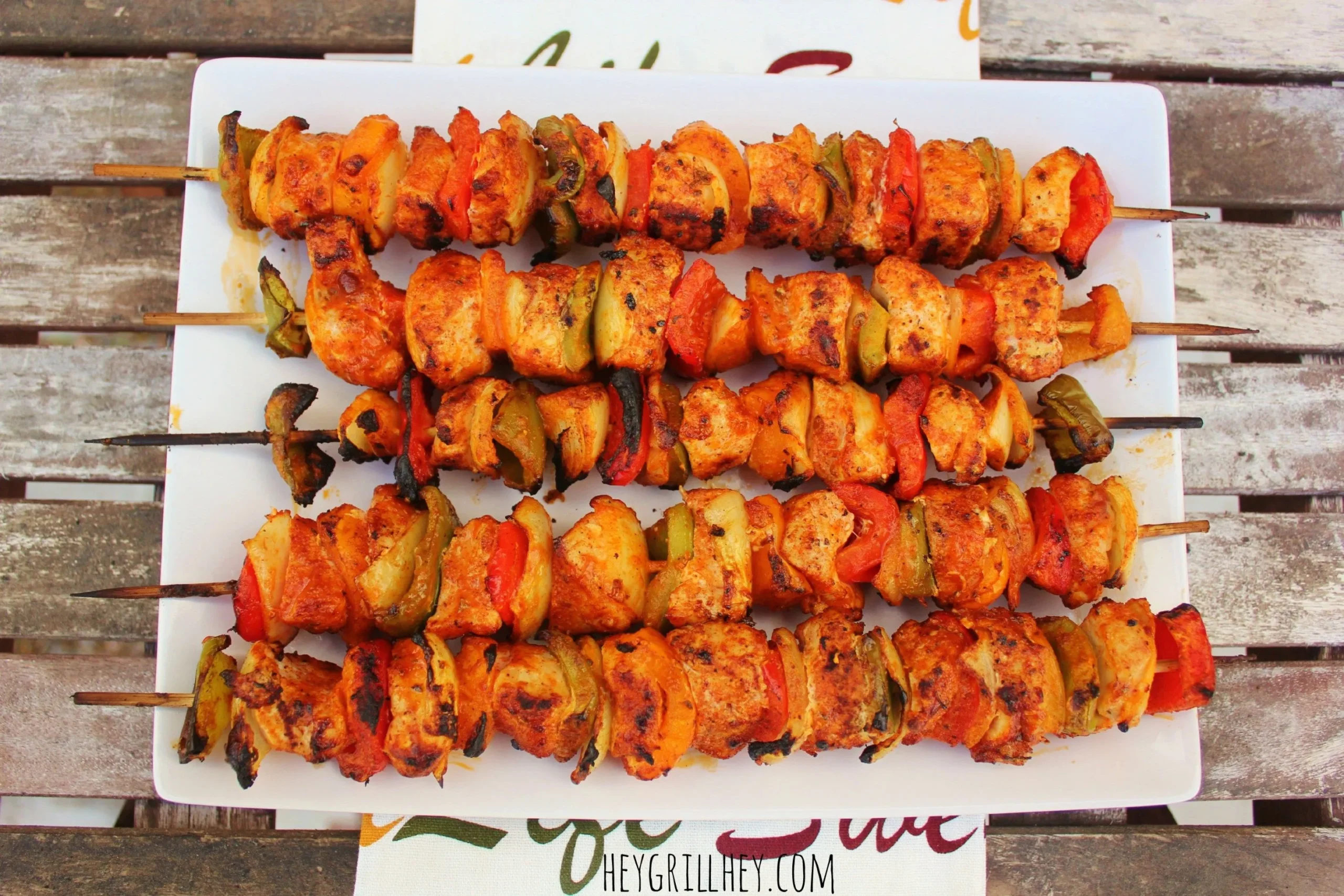 Grilled Buffalo Chicken Kebabs