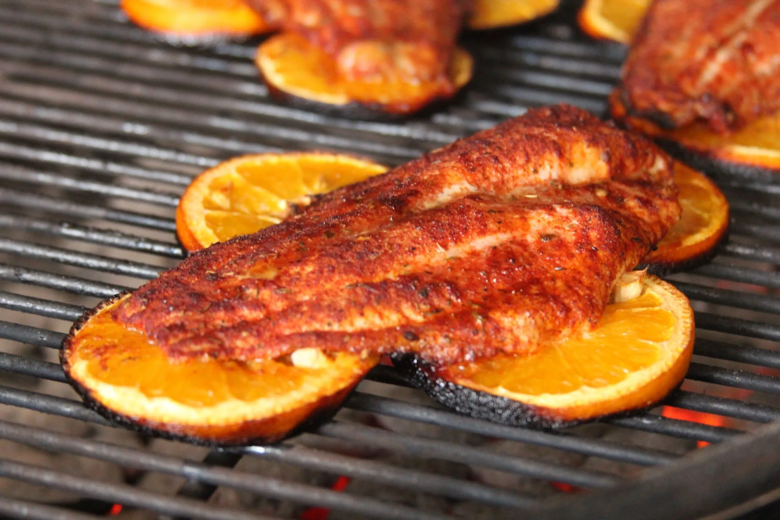 Grilled Catfish Morelos Style