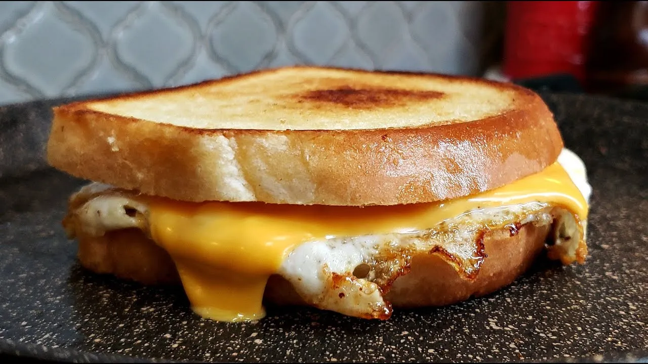Grilled Cheese Fried Egg Sandwich