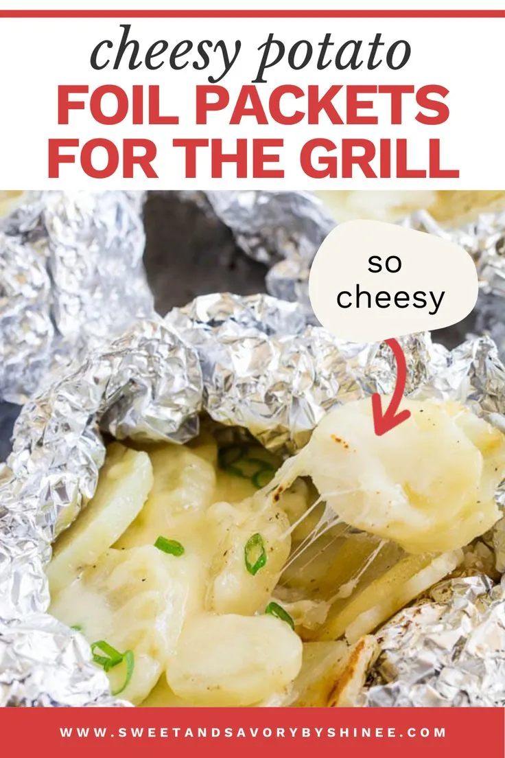 Grilled Cheesy Garlic Potato Packs