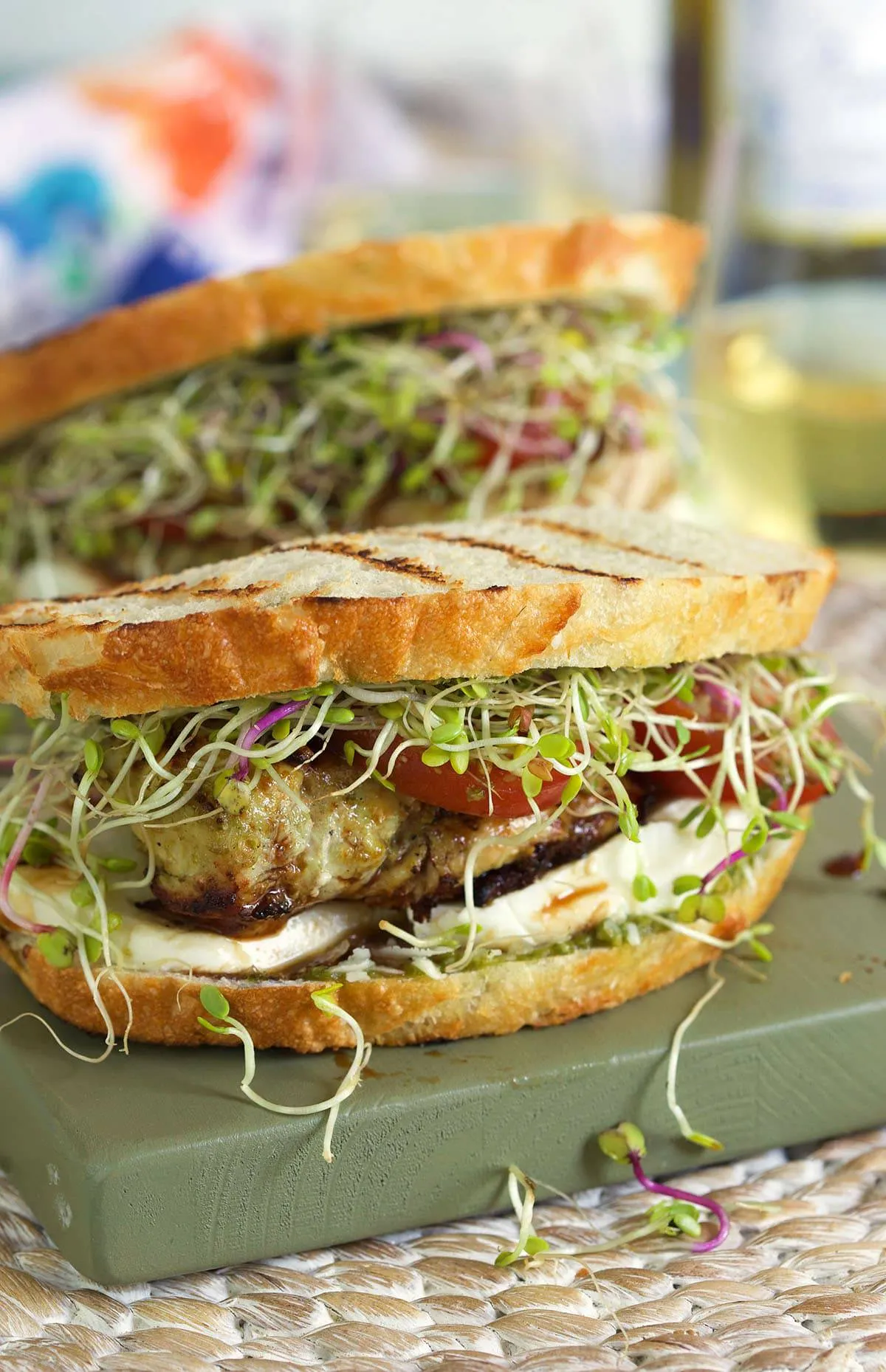 Grilled Chicken Sandwich with Pesto