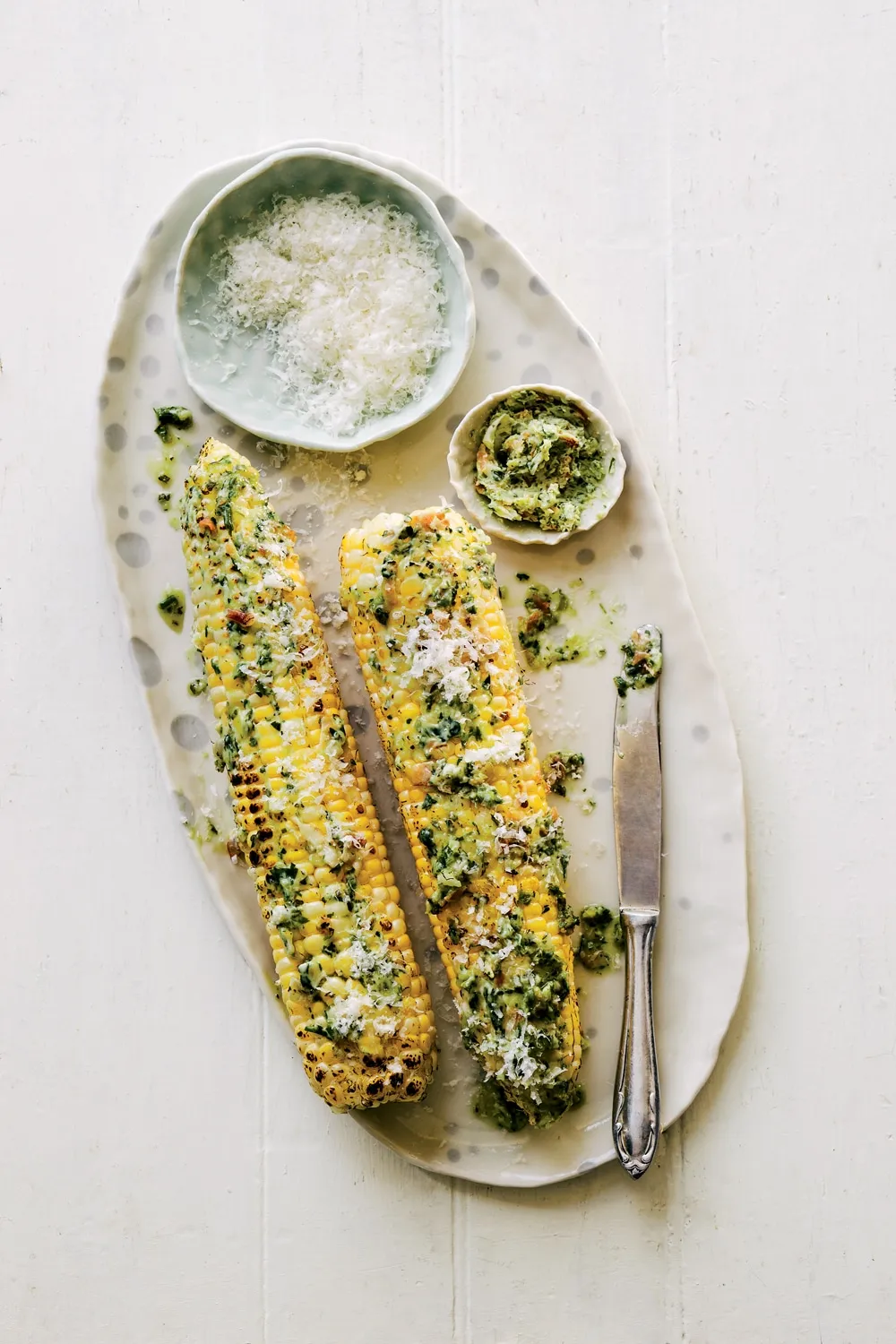 Grilled Corn with Spiced Bacon Butter