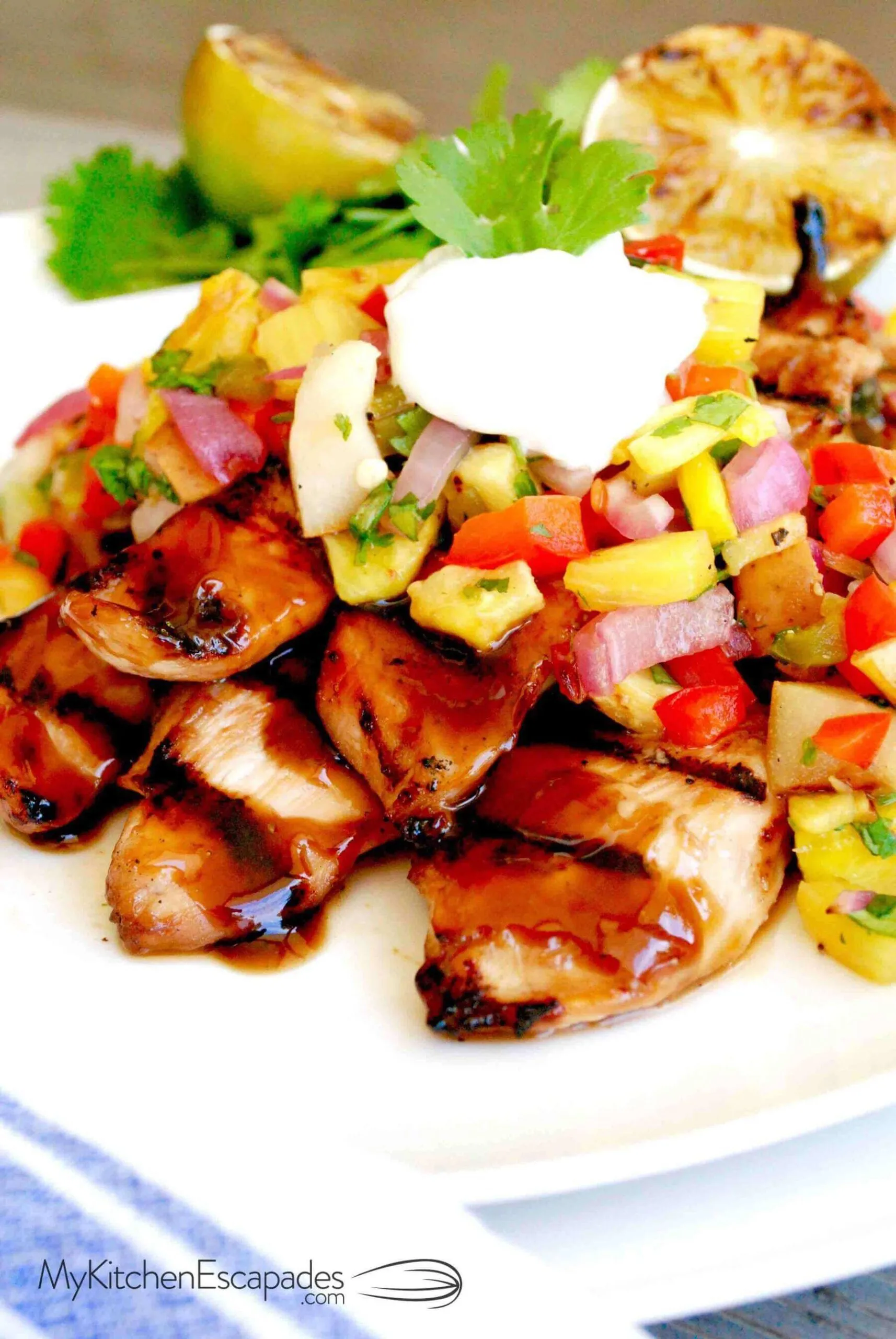 Grilled Hawaiian Teriyaki Chicken Bowls