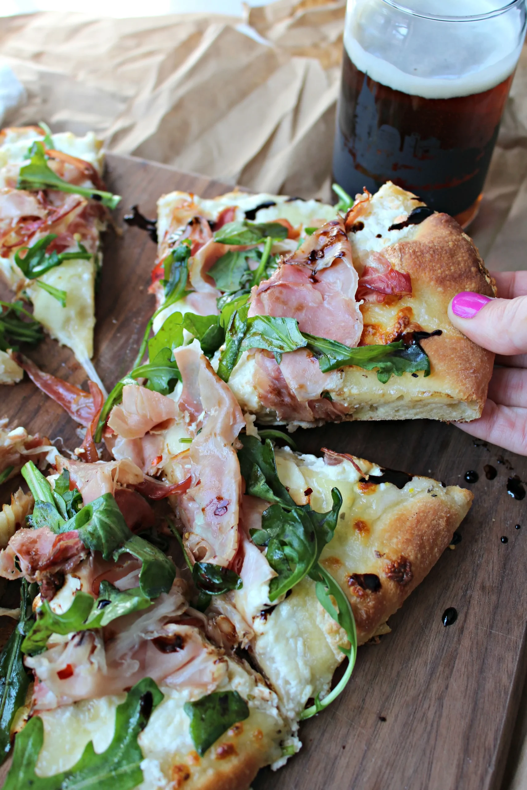 Grilled Honey Goat Cheese Pizza