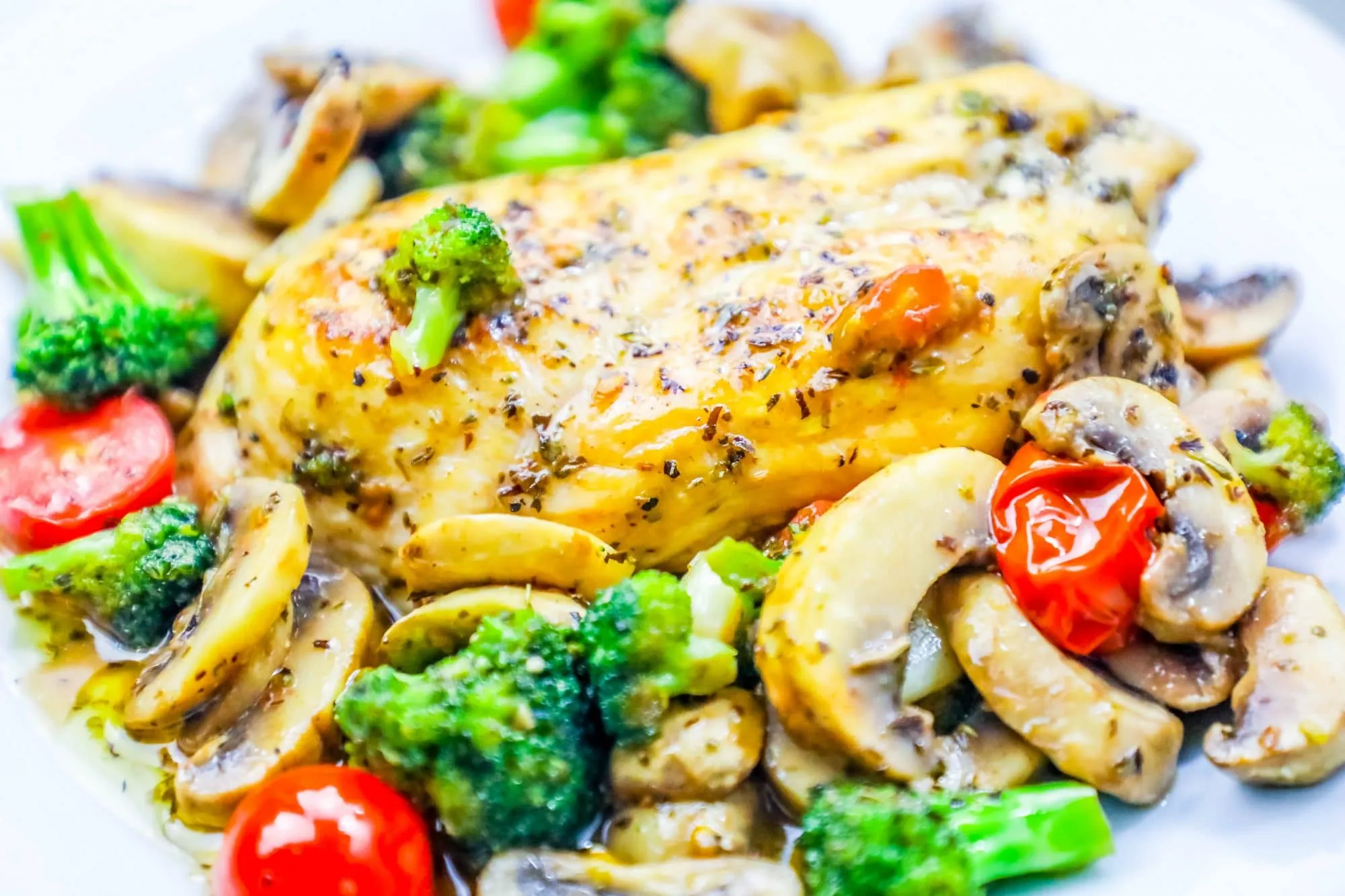 Grilled Italian Chicken and Veggies