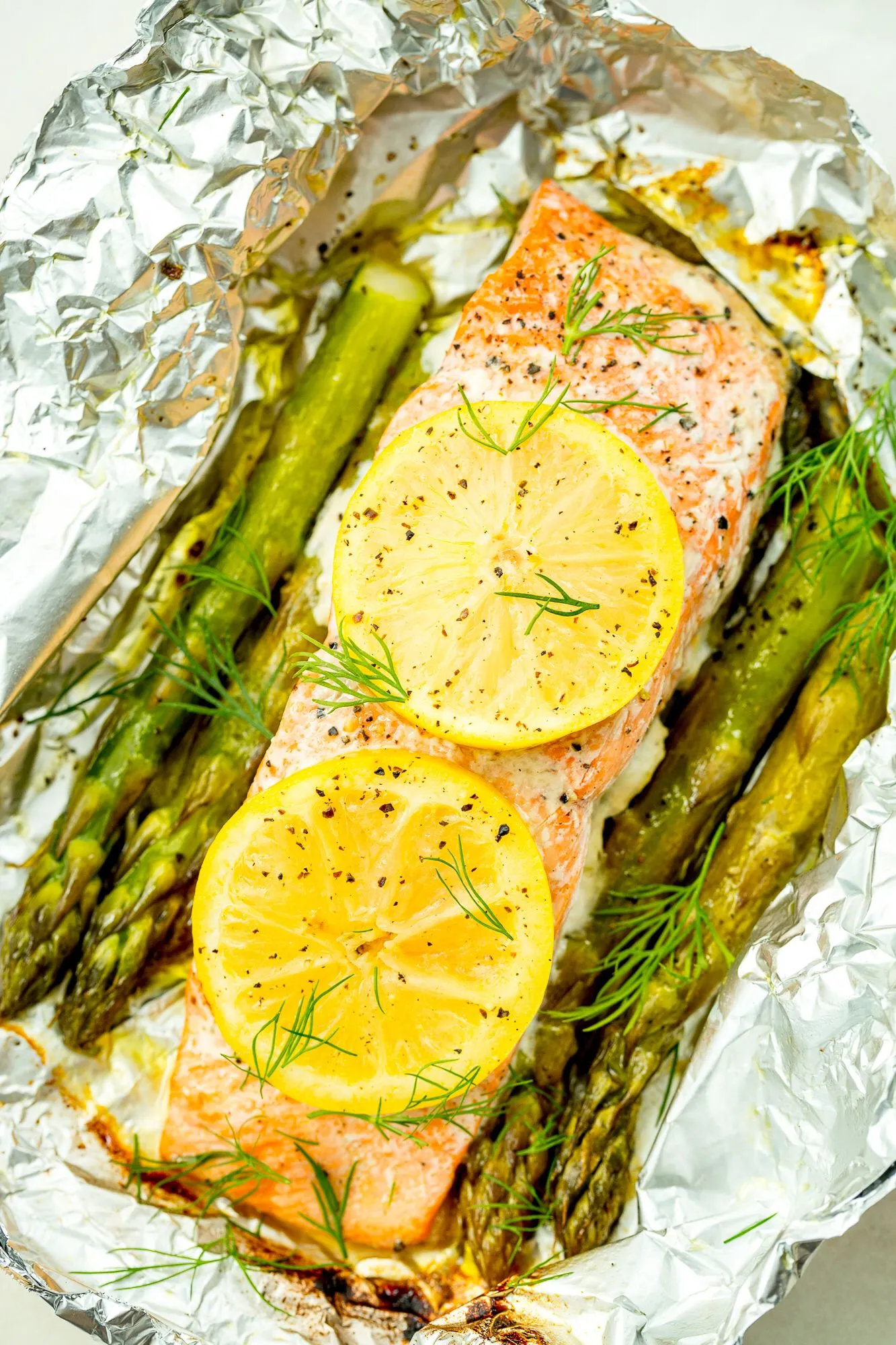 Grilled Lemon Salmon Packs