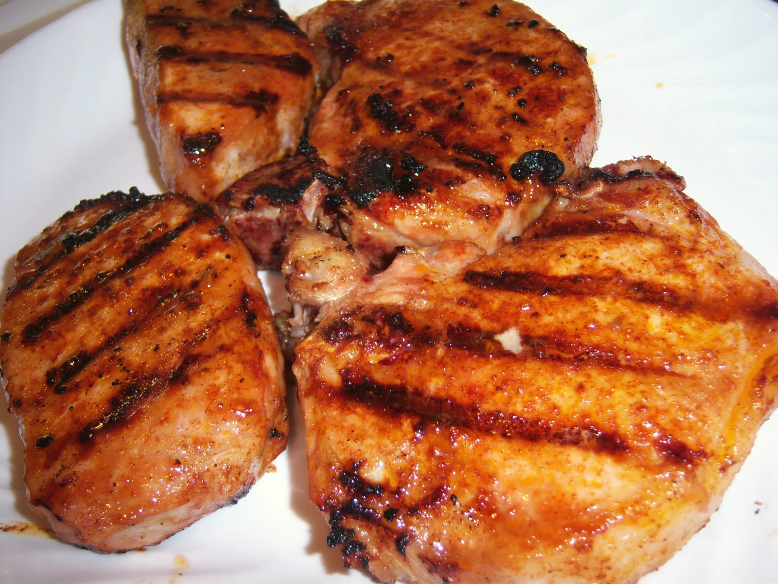 Grilled New York Pork Chops with West Indies Spice Rub