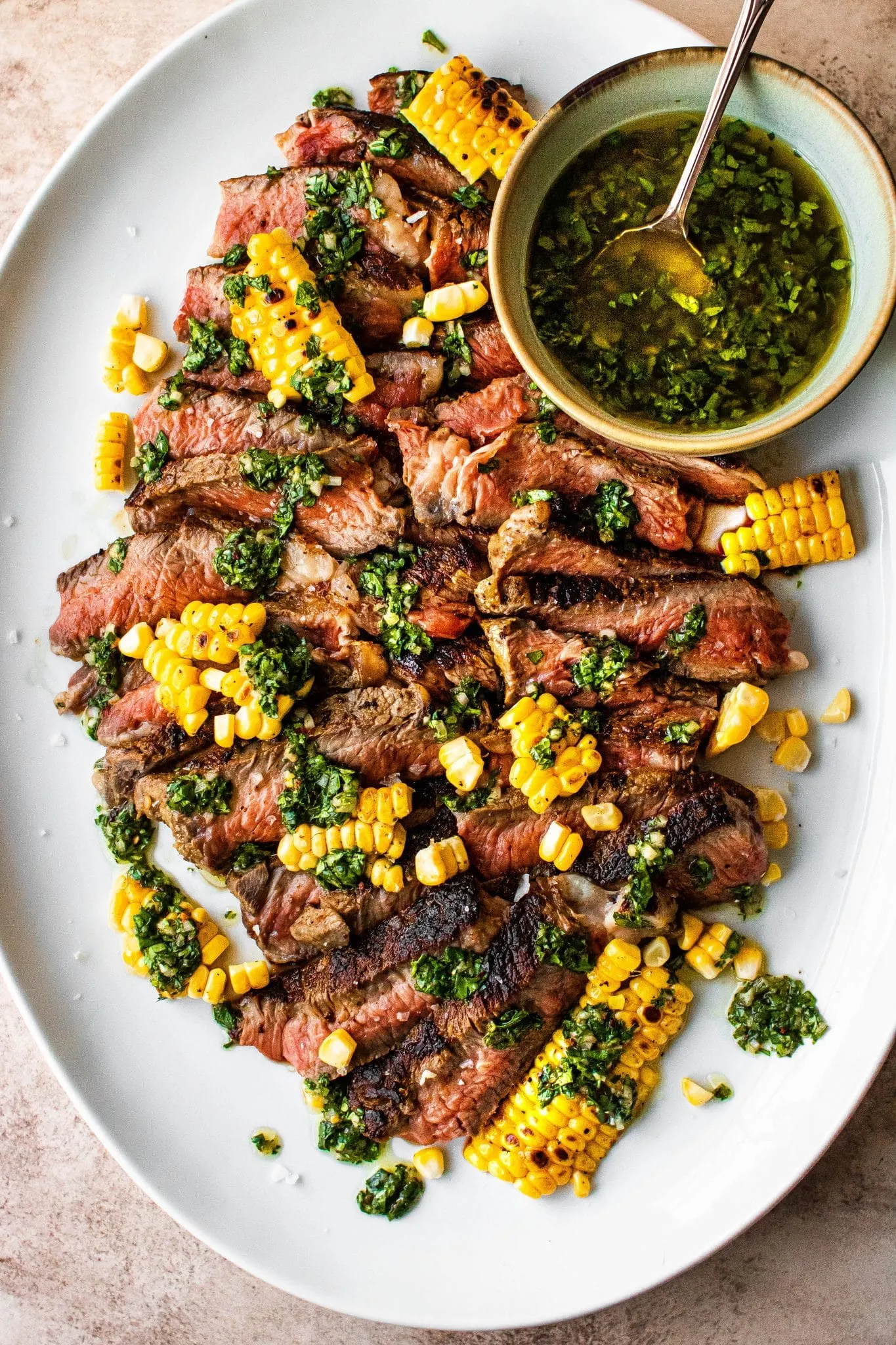 Grilled Ribeye Chimichurri Sauce