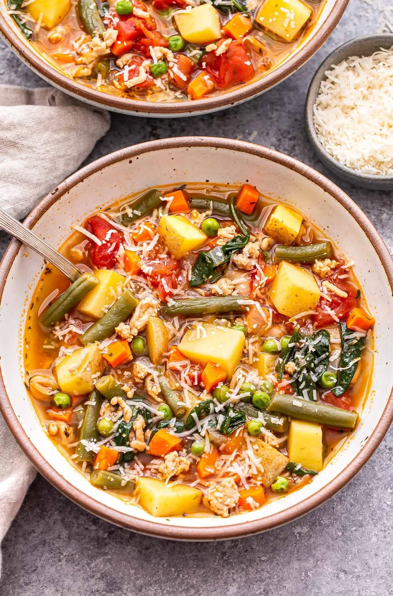Ground Turkey Soup with Veggie Roots