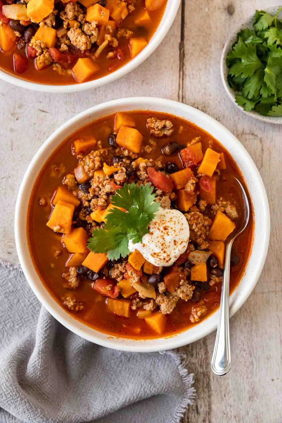 Ground Turkey Sweet Potato Chili