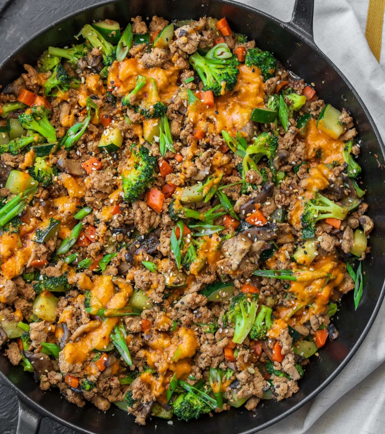 Ground Turkey Teriyaki Stir Fry