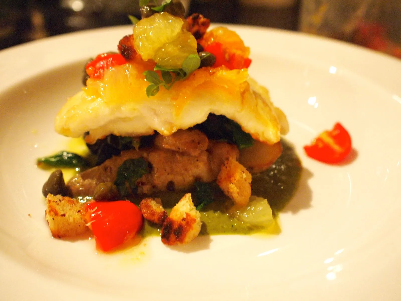 Halibut with Salsa Verde Grapefruit