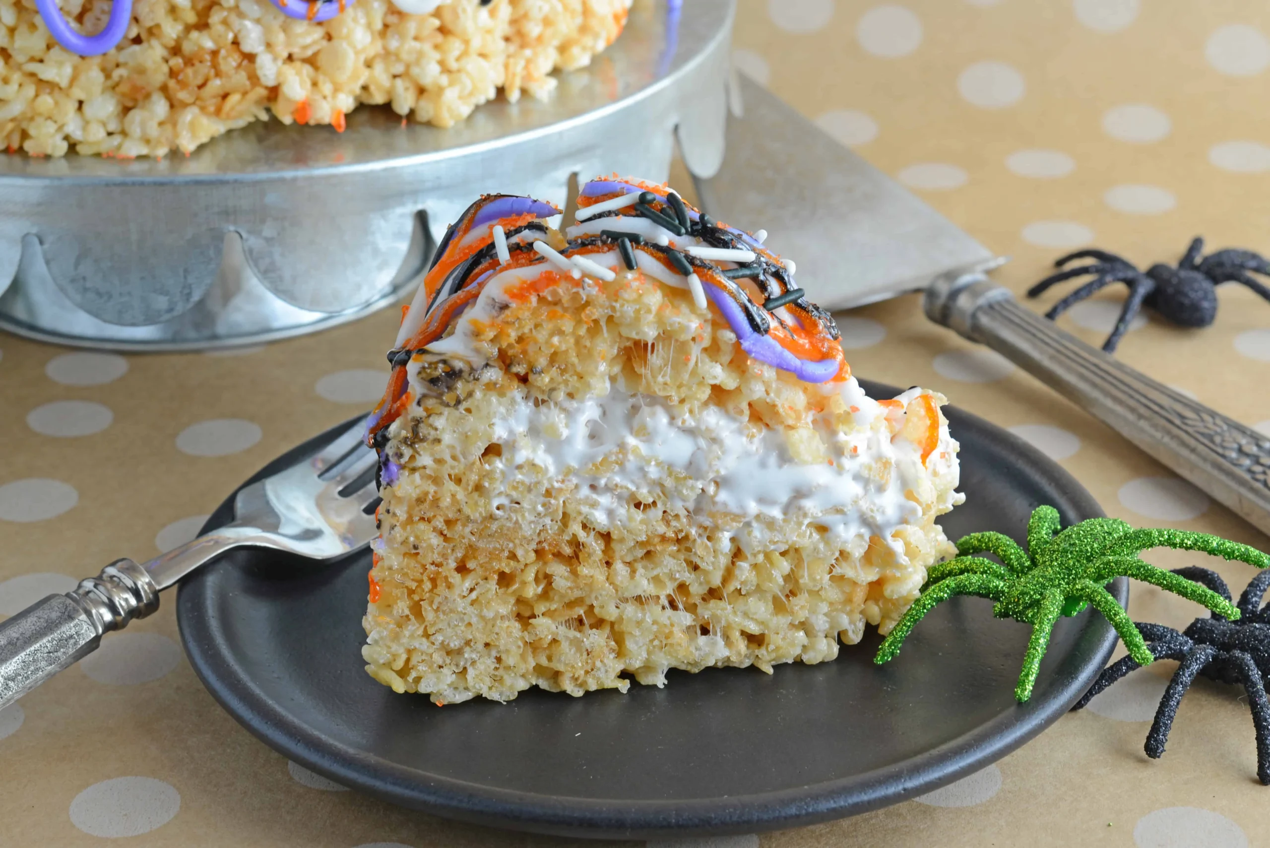 Halloween Rice Krispie Treat Cake
