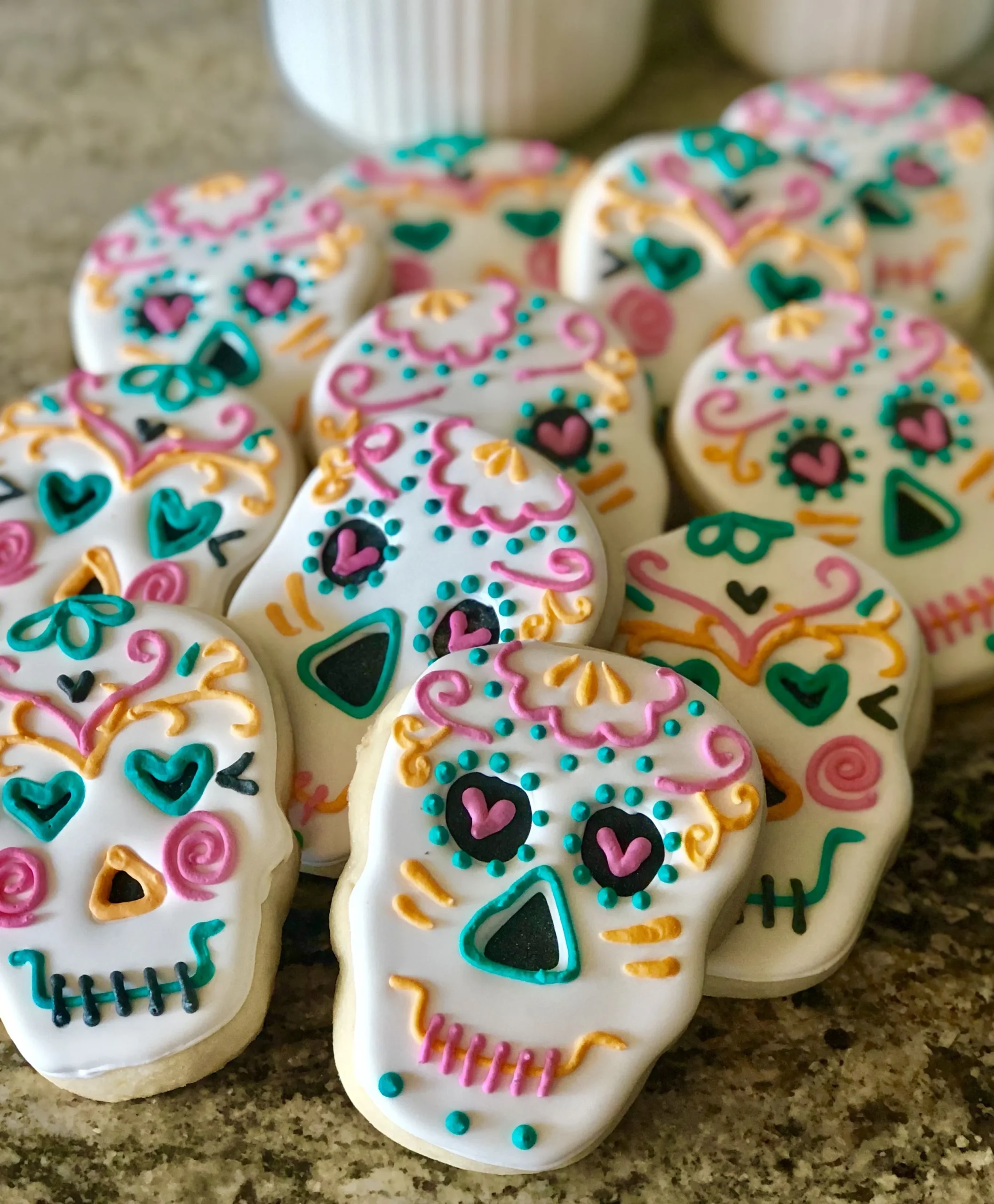 Halloween Sugar Cookie Skull