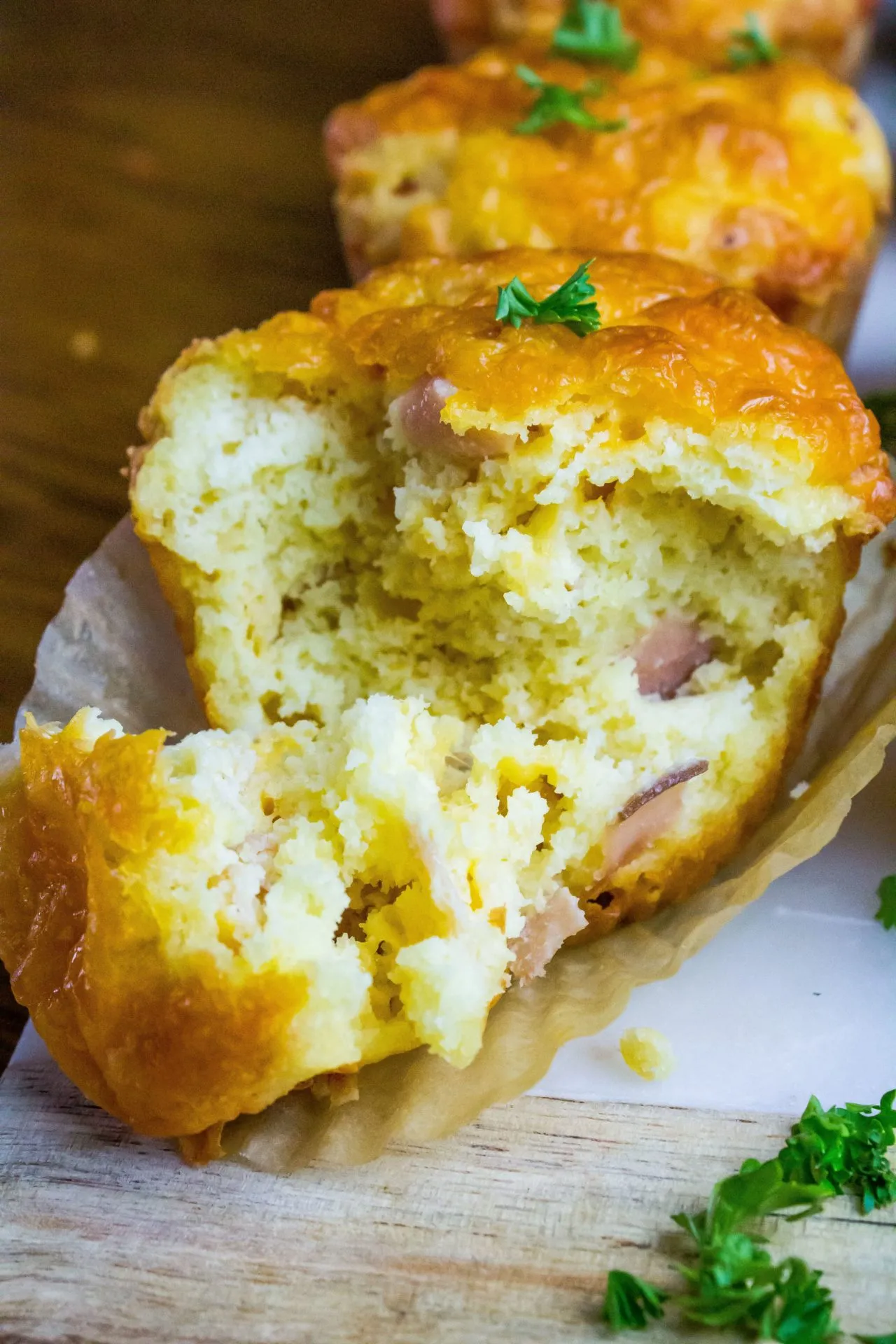 Ham and Cheese Morning Muffins