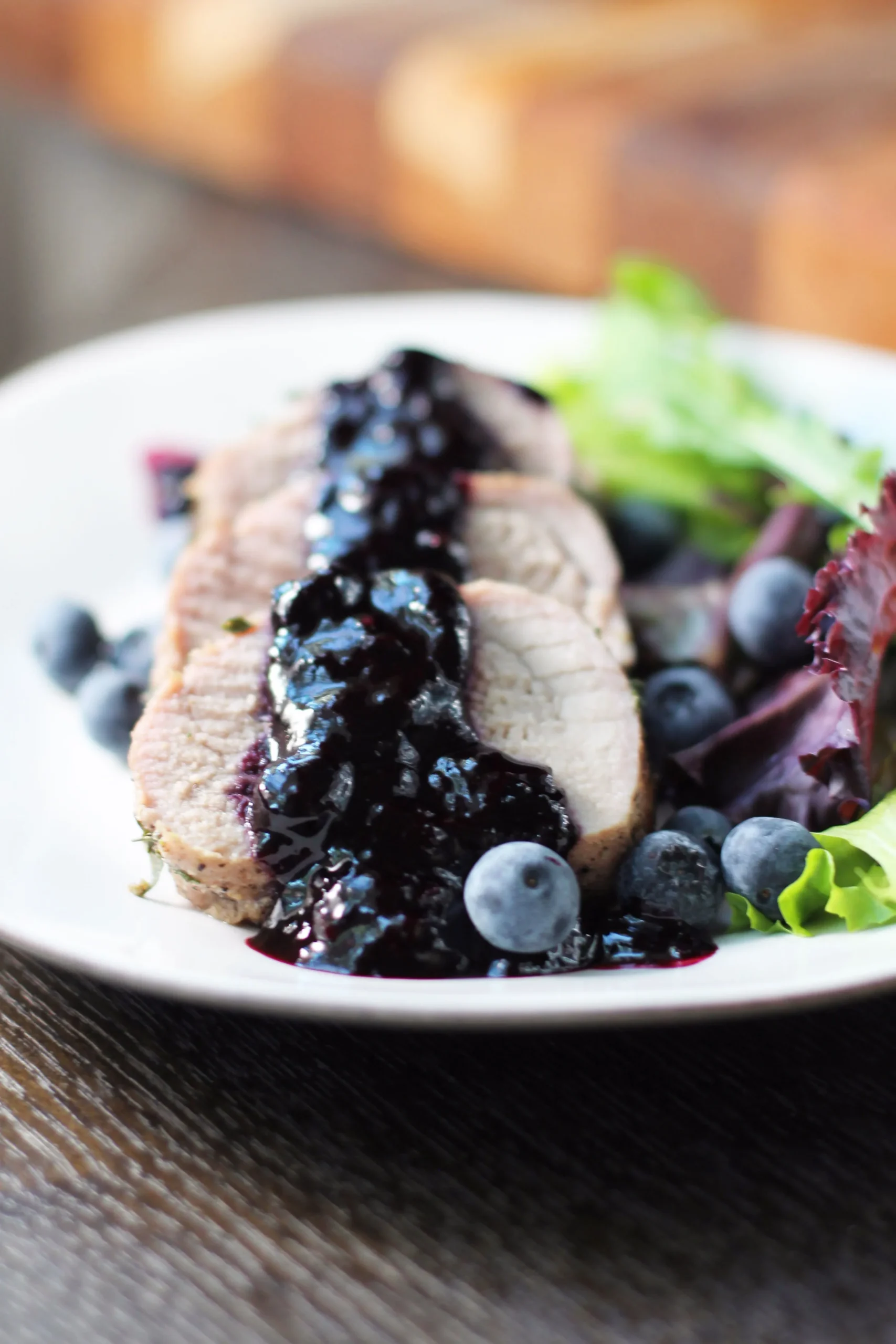 Ham with Blueberry Sauce