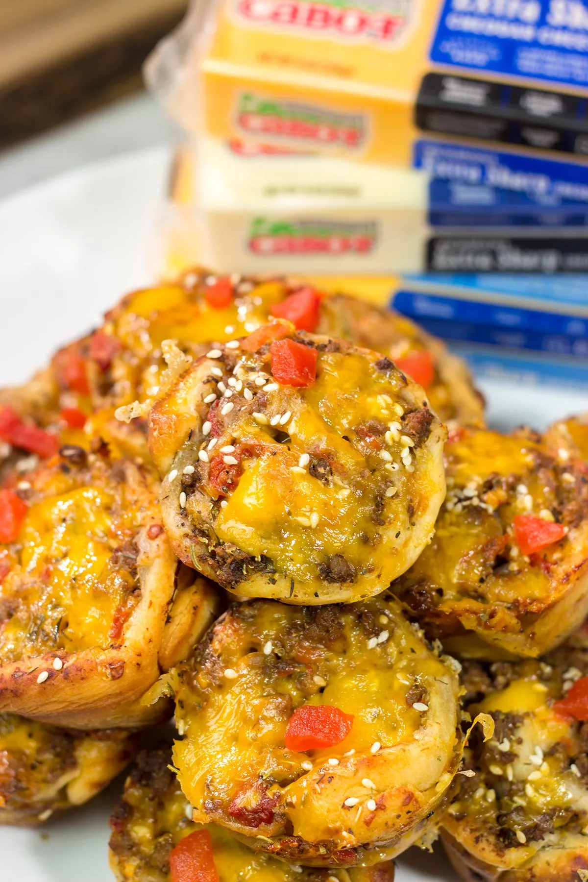 Hamburger Roll Ups Cheeseburger Pinwheels