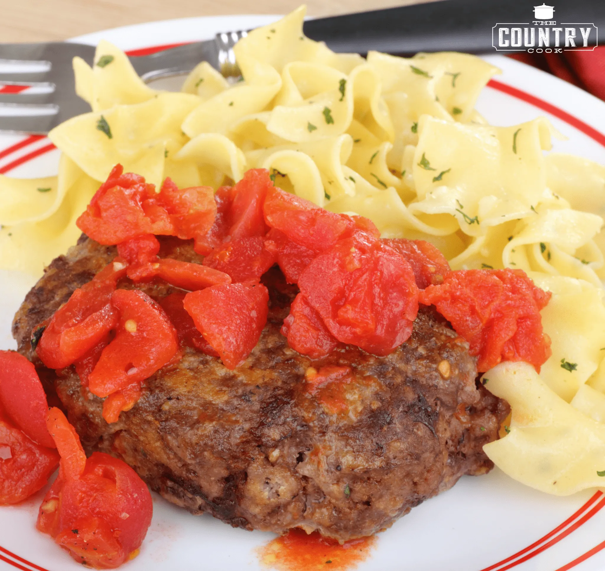 Hamburger Steaks with Tomato Gravy