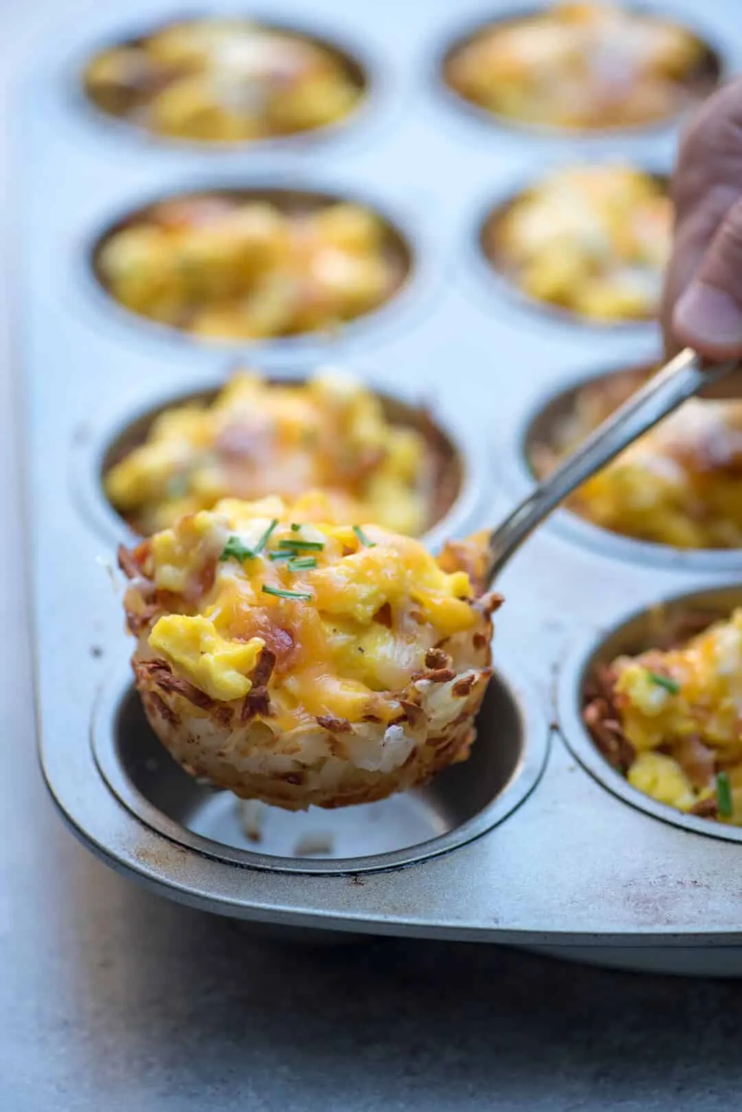 Hash Brown Scrambled Egg Cups