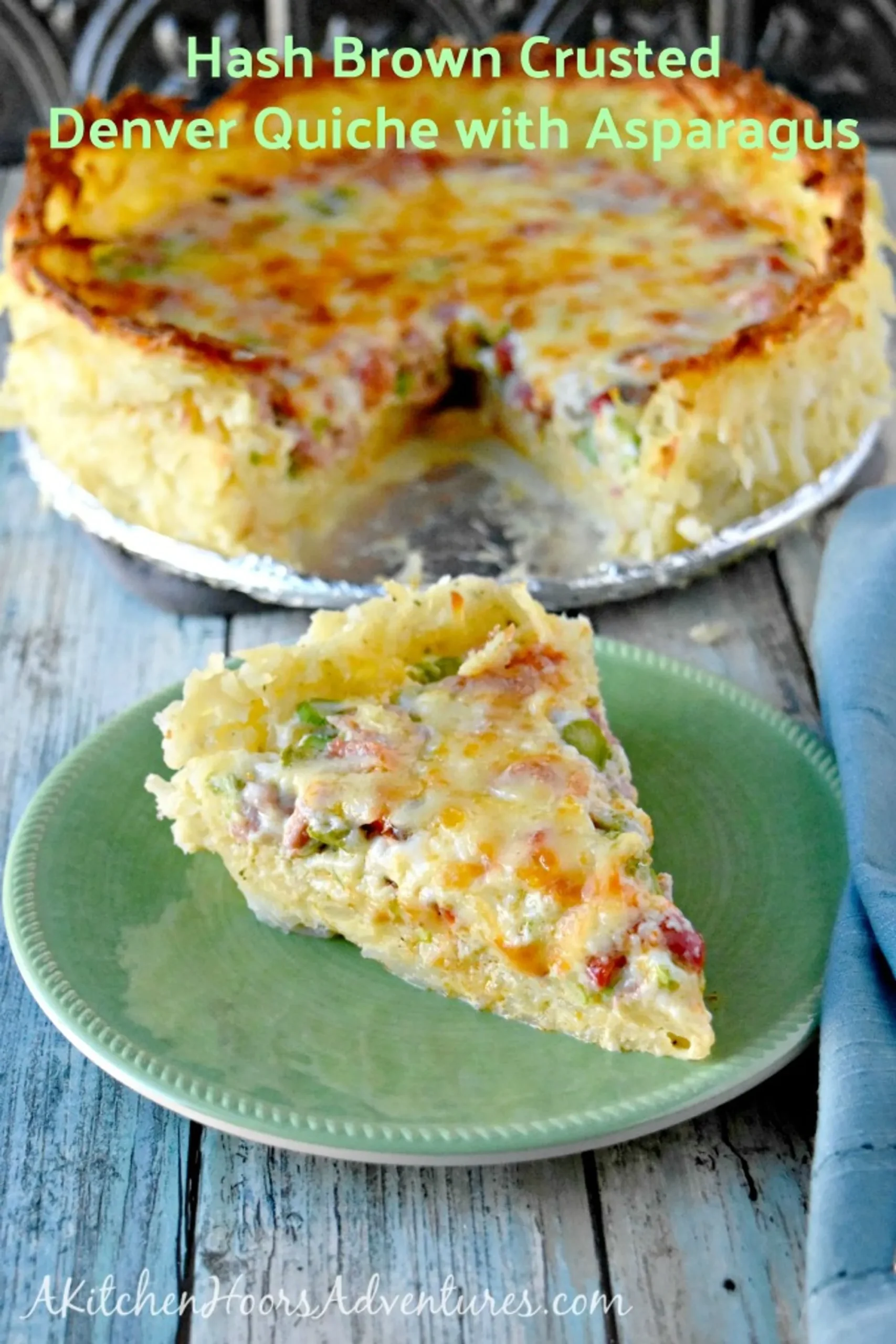 Hashbrown Crust Asparagus Quiche