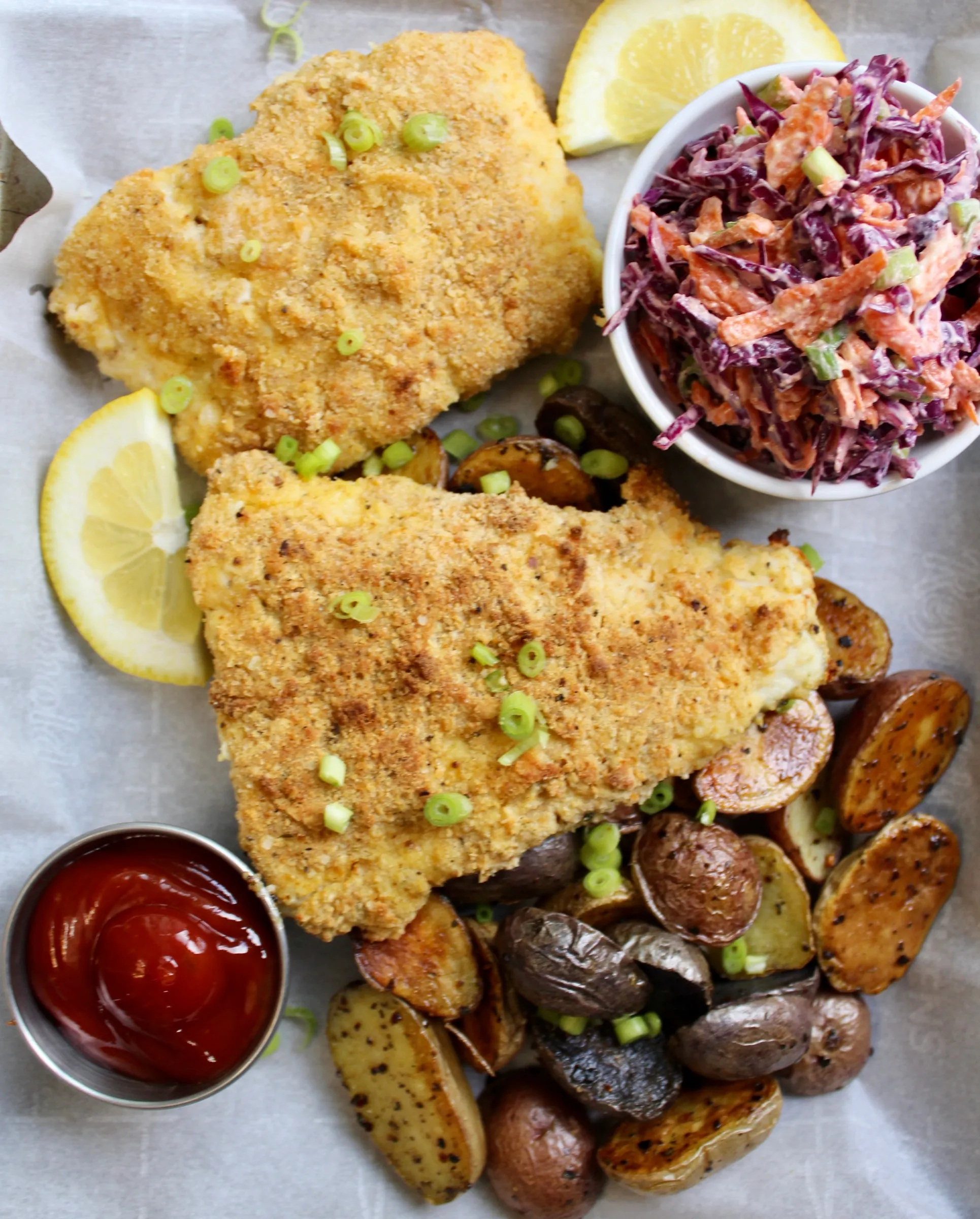 Healthier Baked Fish Chips