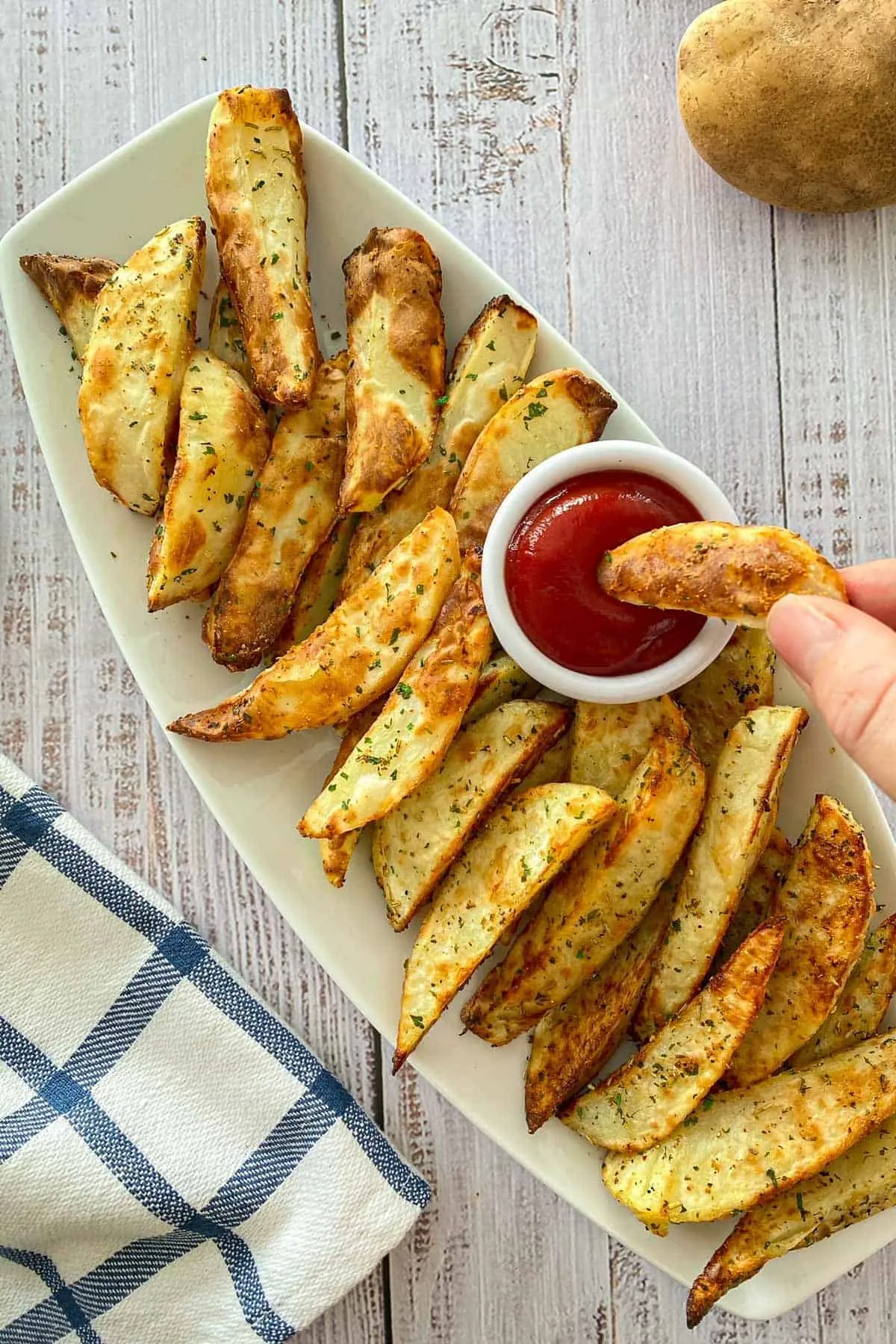 Healthy Air Fryer Potato Wedges Seasoning