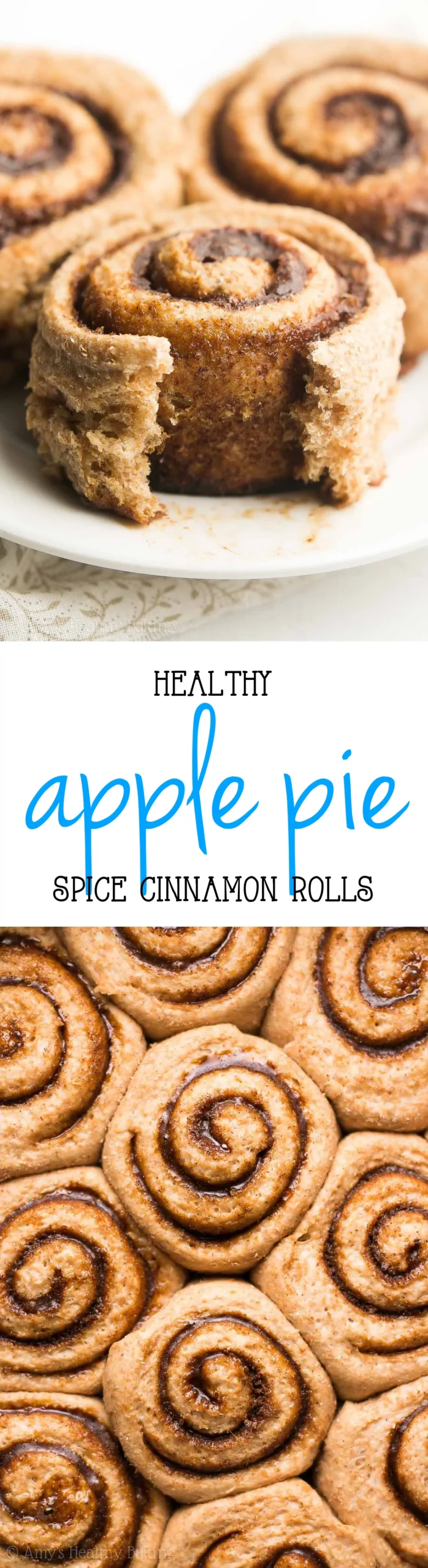 Healthy Apple Pie Spice Cinnamon Rolls