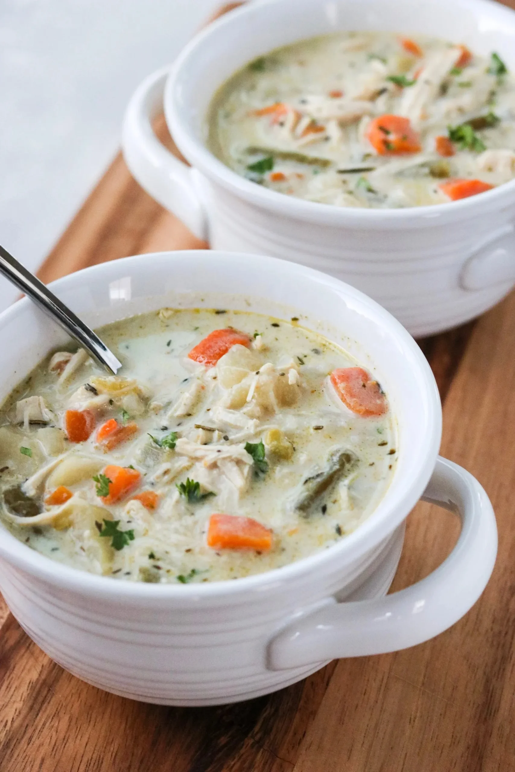 Healthy Chicken Pot Pie Soup