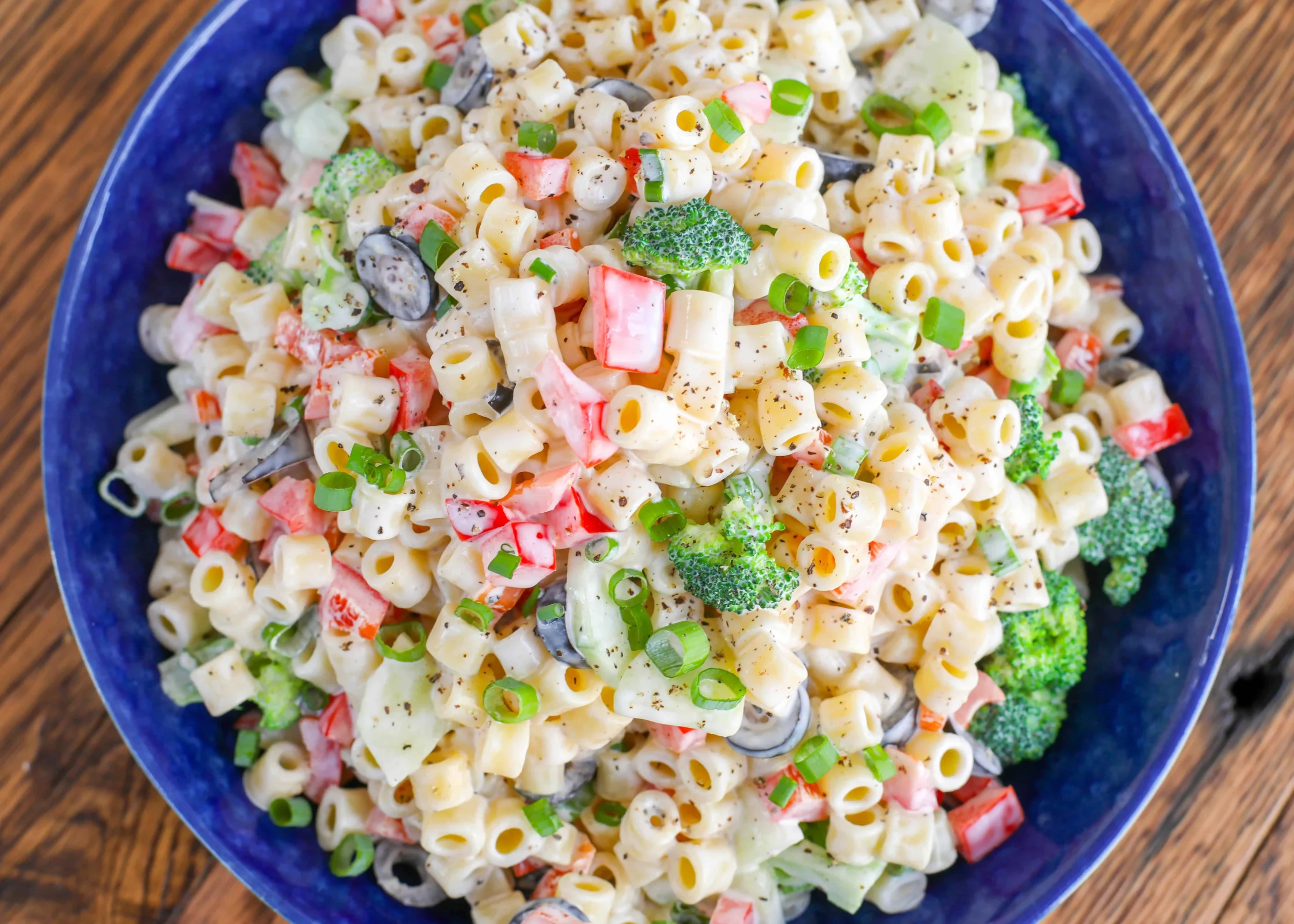 Healthy Creamy Pasta Salad