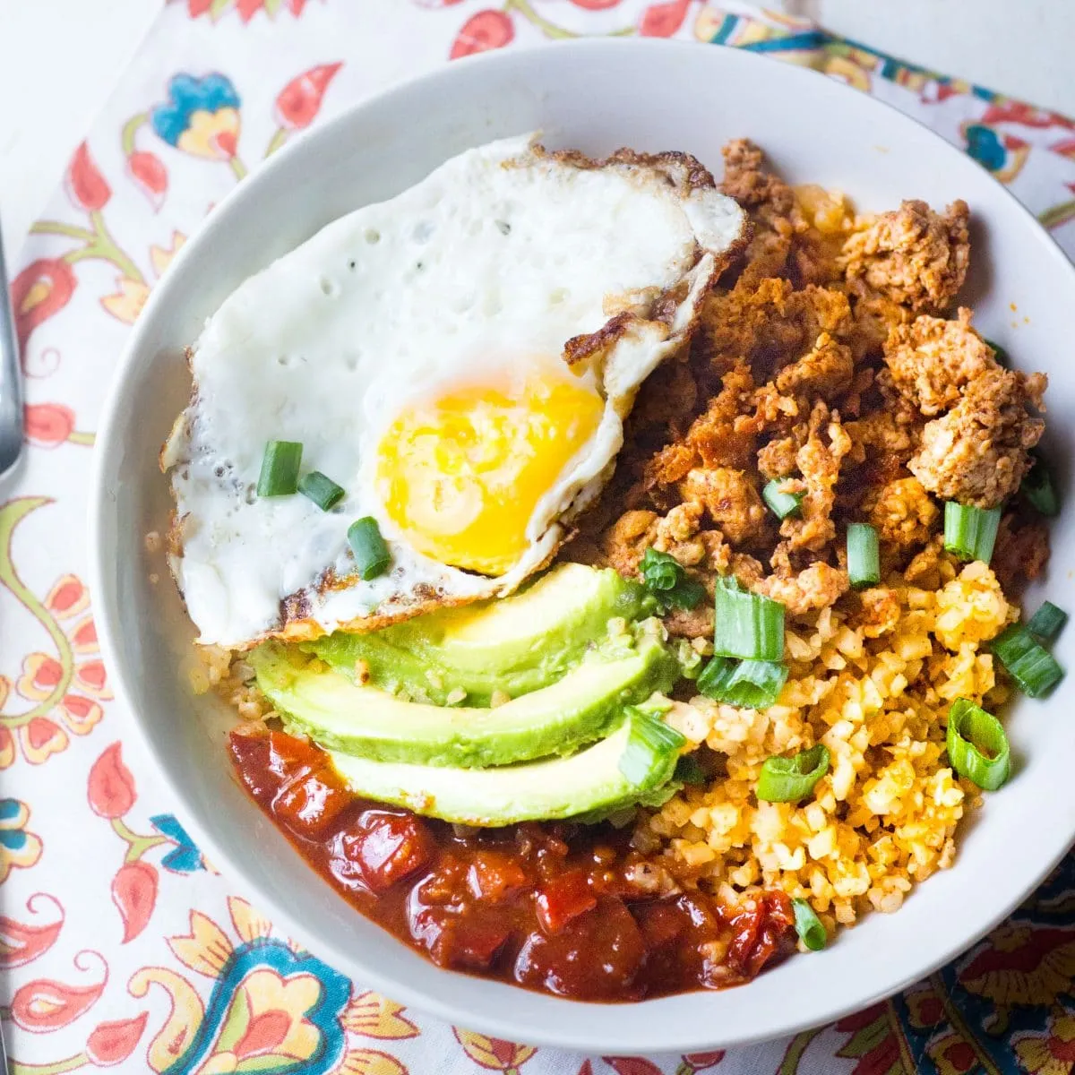 Healthy Mexican Grits Breakfast Bowls