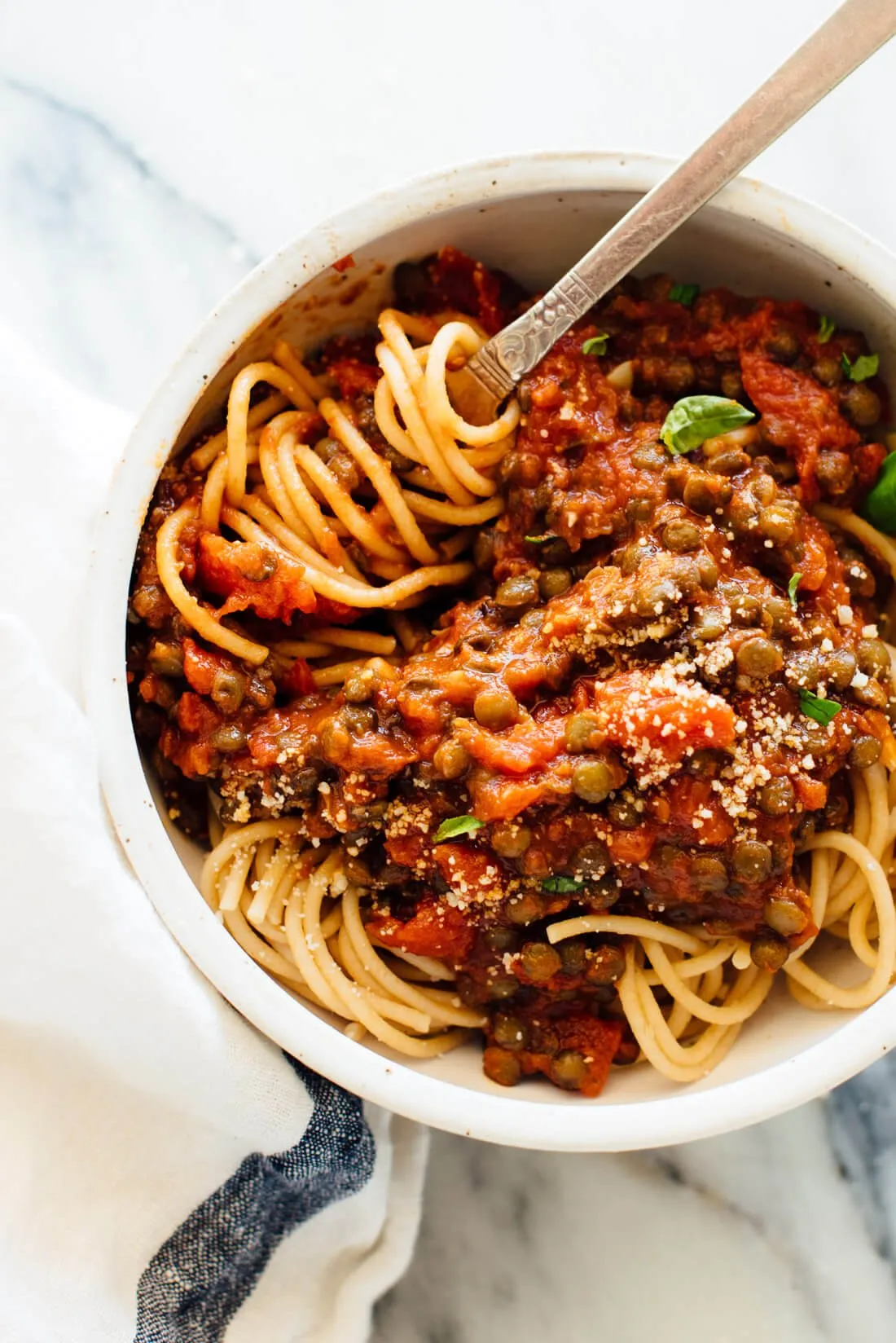 Hearty Spaghetti with Lentils Marinara