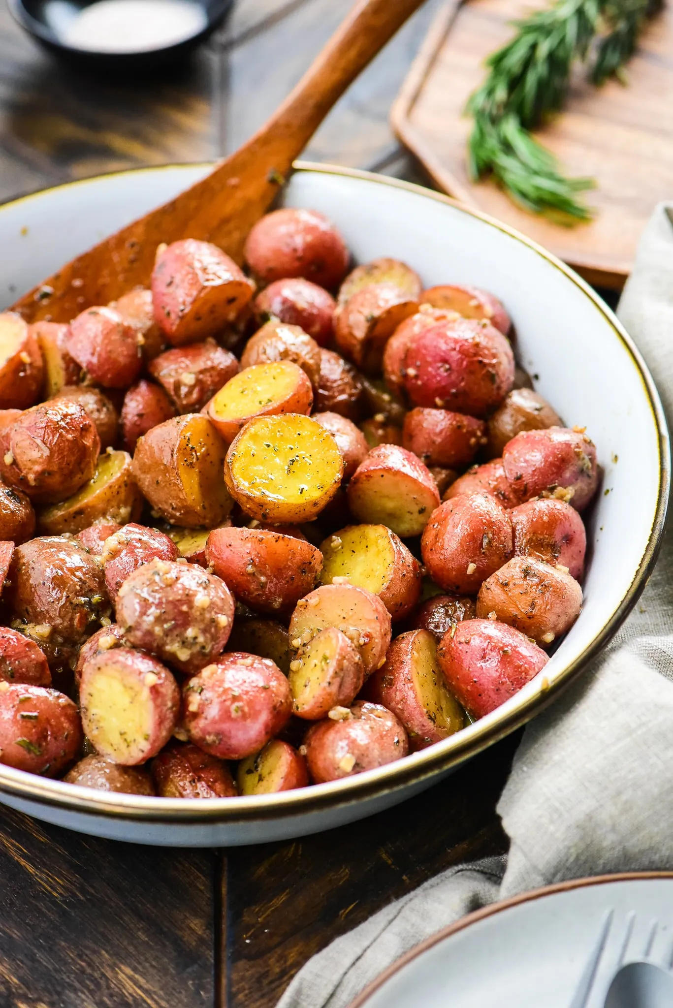 Herb Roasted Potatoes with Mustard Vinaigrette