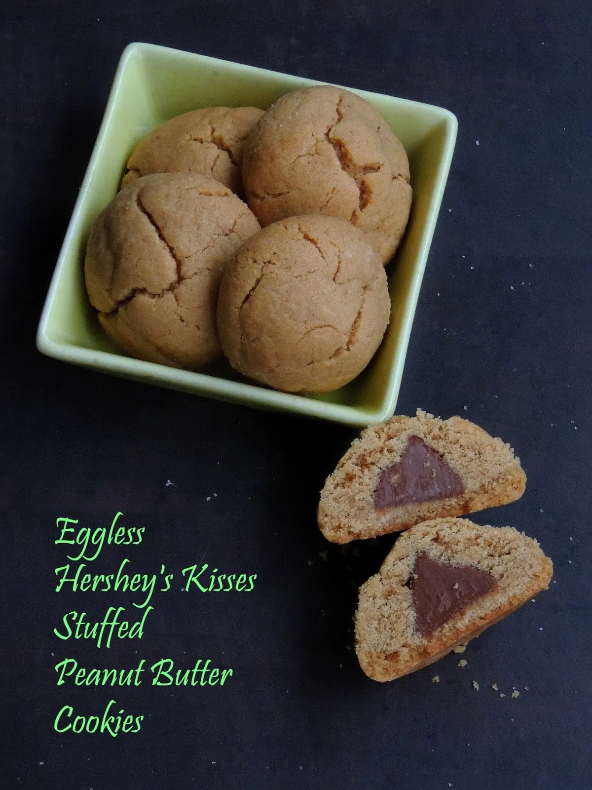 Hershey Drop Stuffed Peanut Butter Cookies