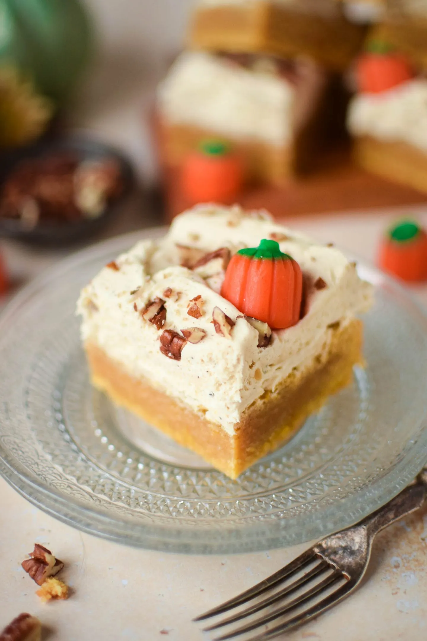 High Altitude Frosted Pumpkin Blondies