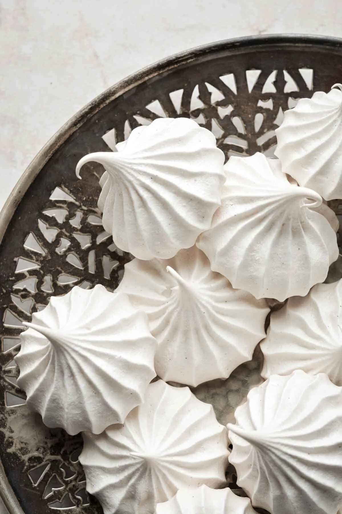 High Altitude Vanilla Bean Meringue Cookies GF