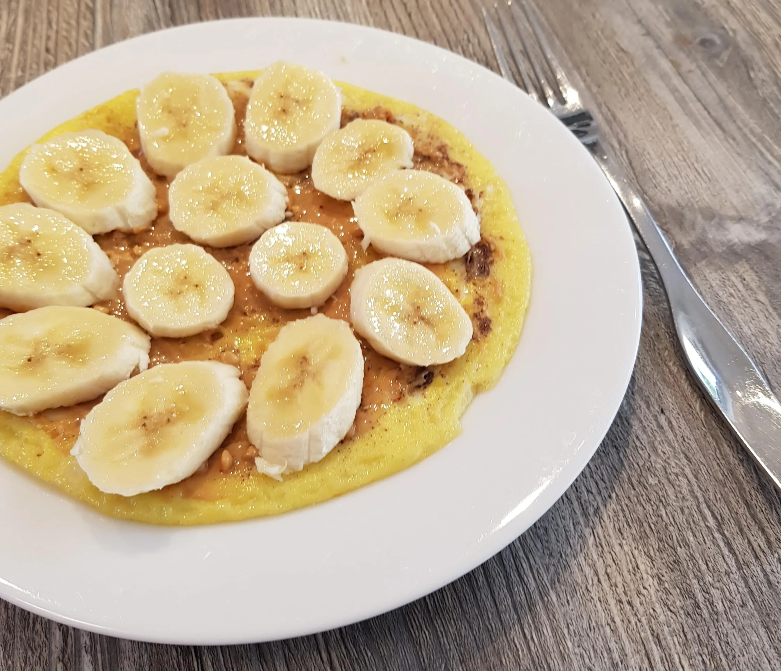 High Protein Vanilla and Peanut Butter Omelette