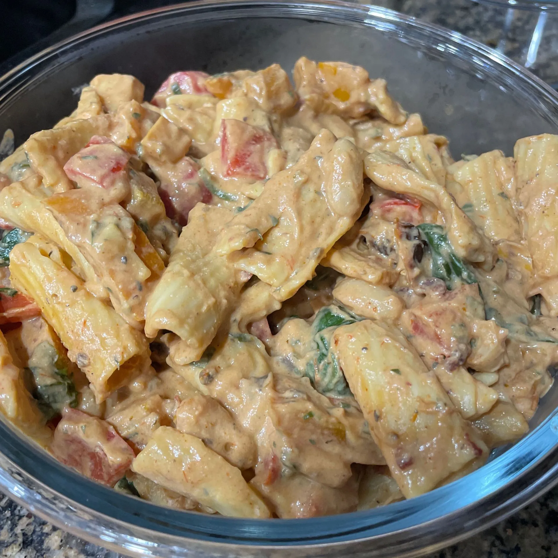 High Protein Vegan Marry Me Pasta Meal Prep
