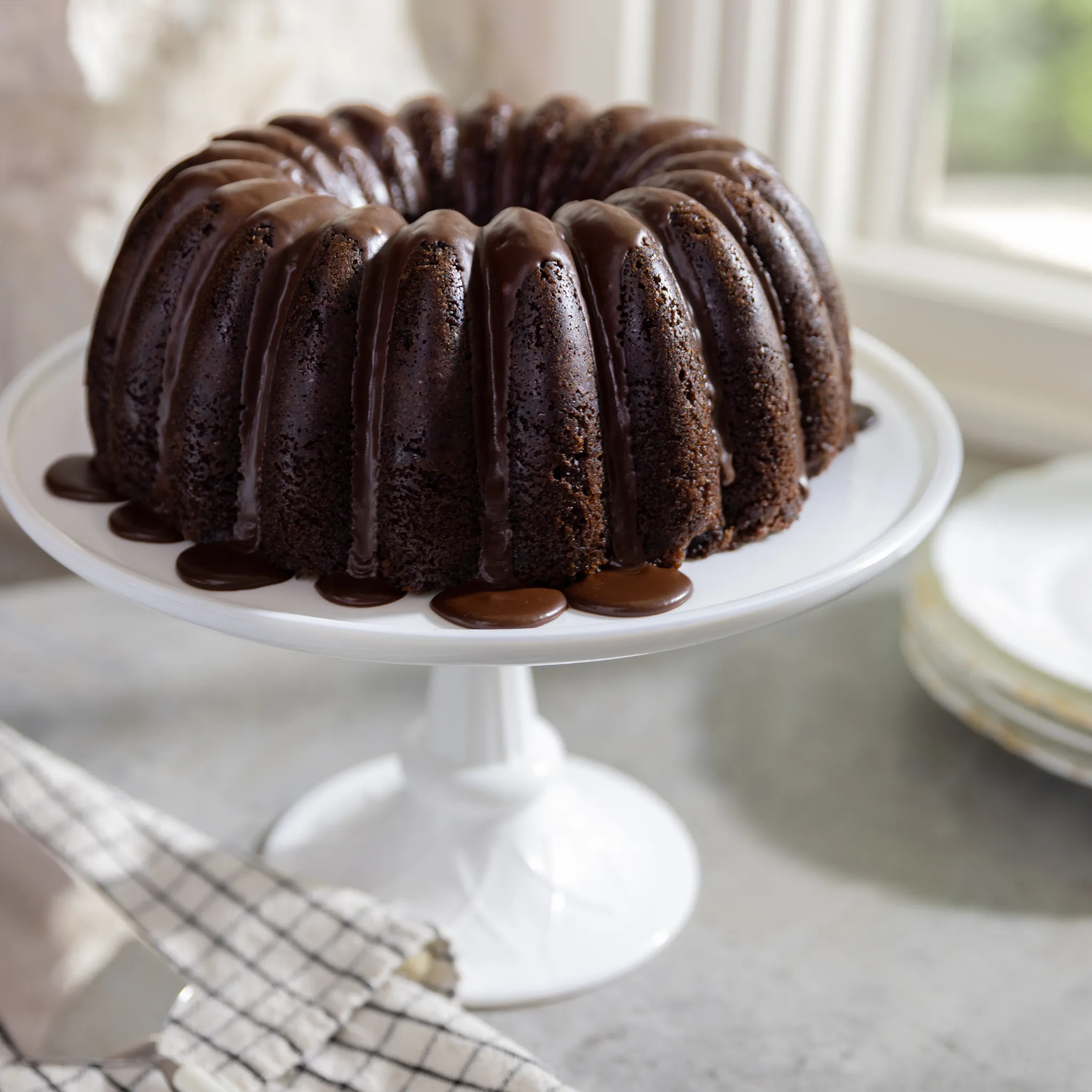 Home Made Chocolate Kahlua Cream Bundt Cake