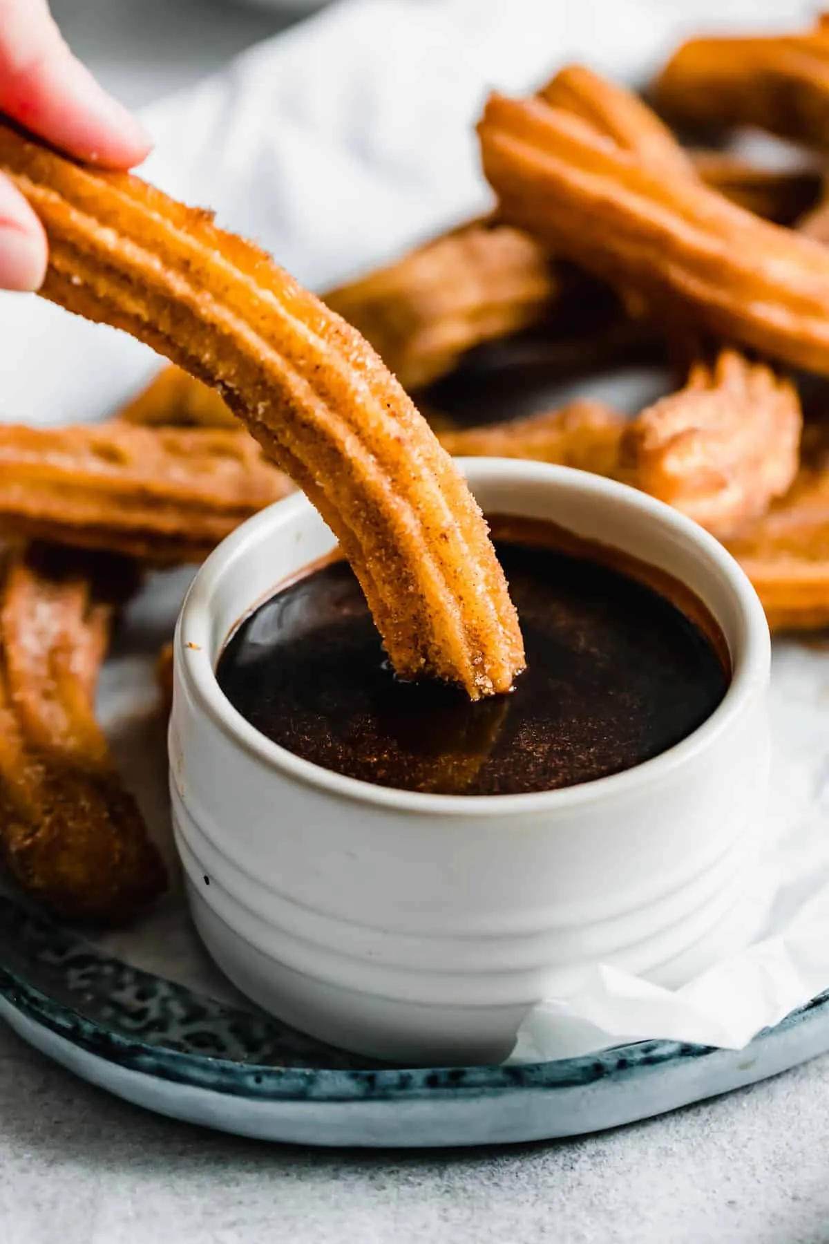 Homemade Churros with Chocolate Dipping Sauce